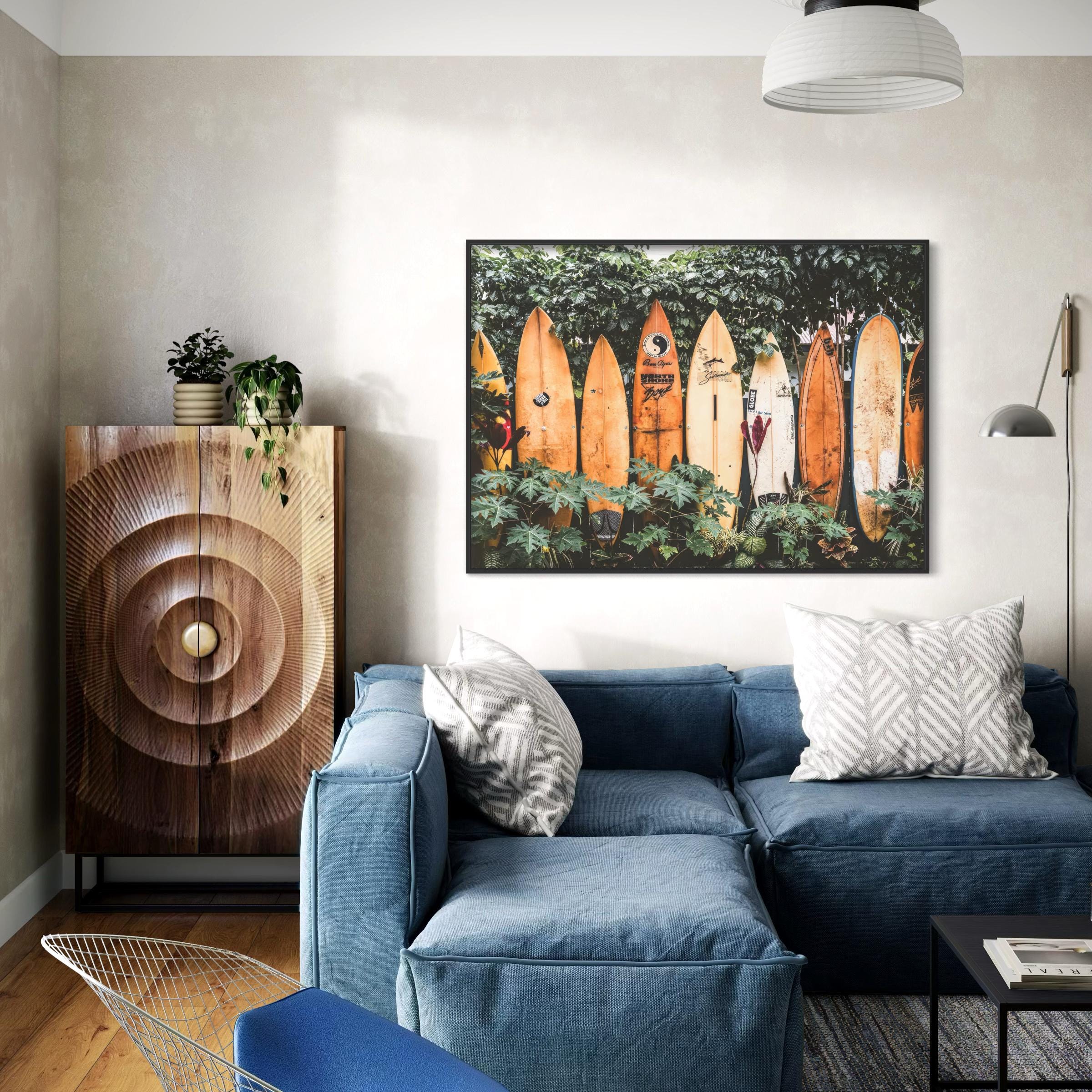 Surf Vintage Beach House & Coastal Canvas Art | Poster Print