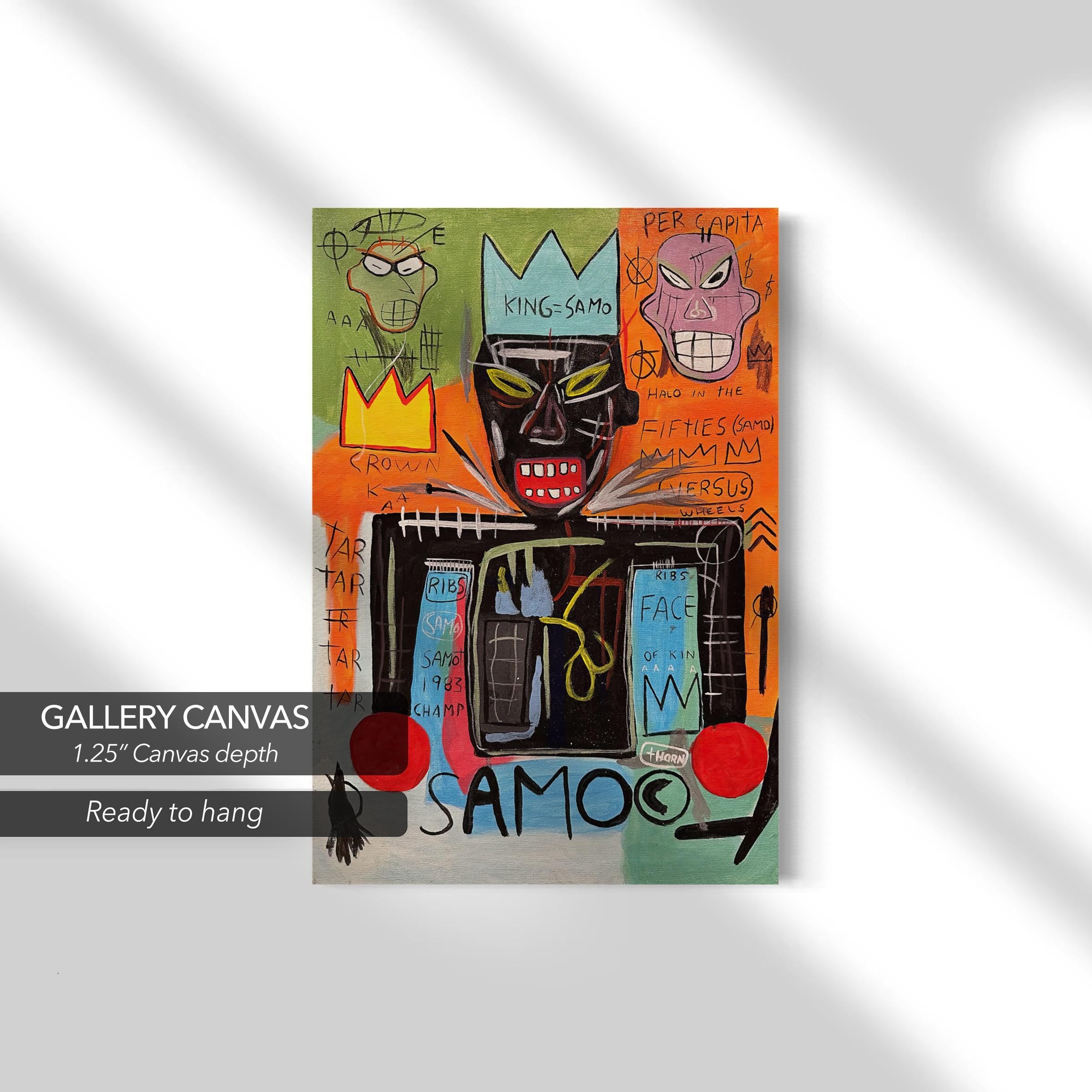 Jean-Michel Basquiat King Samo Canvas Art | Poster Print