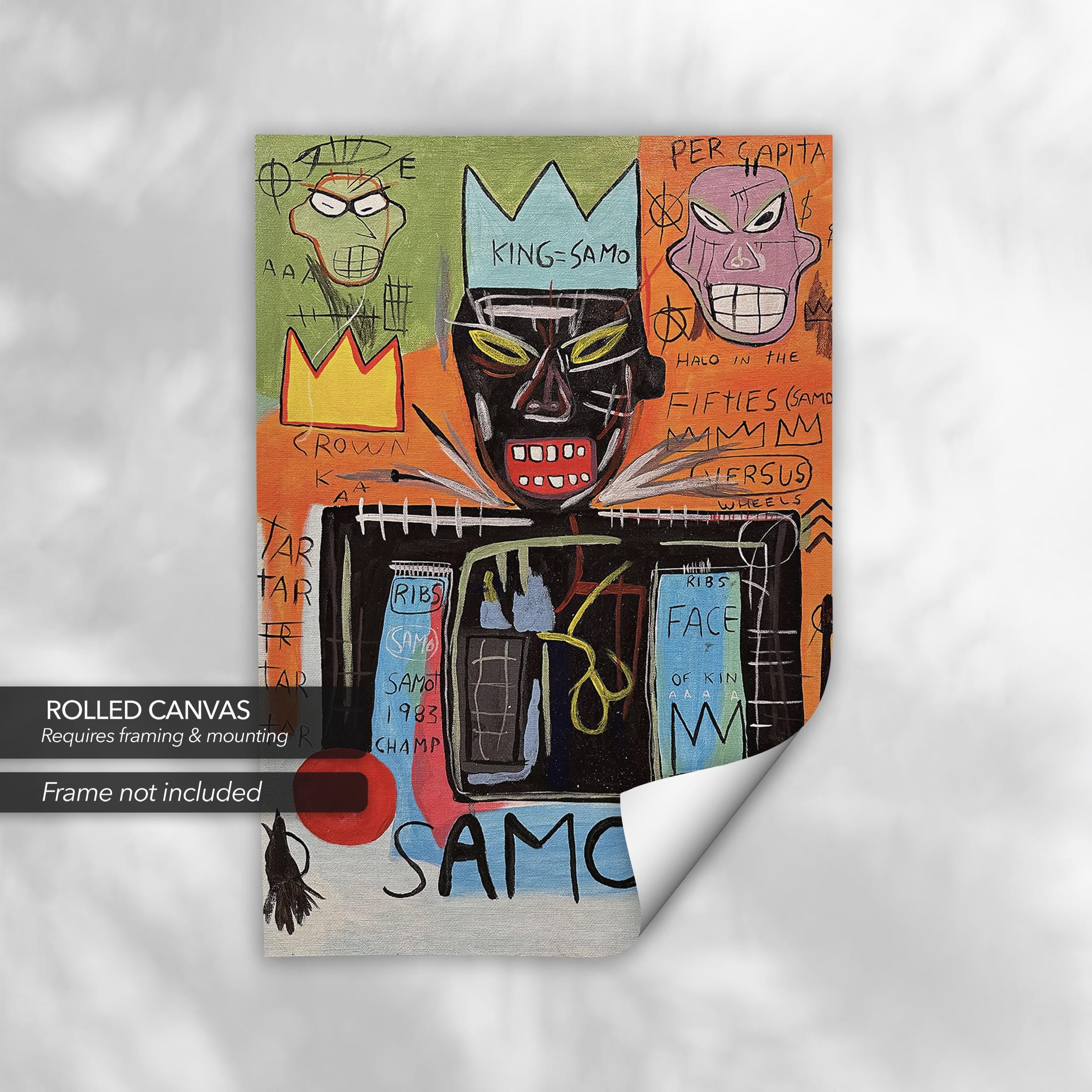 Jean-Michel Basquiat King Samo Canvas Art | Poster Print