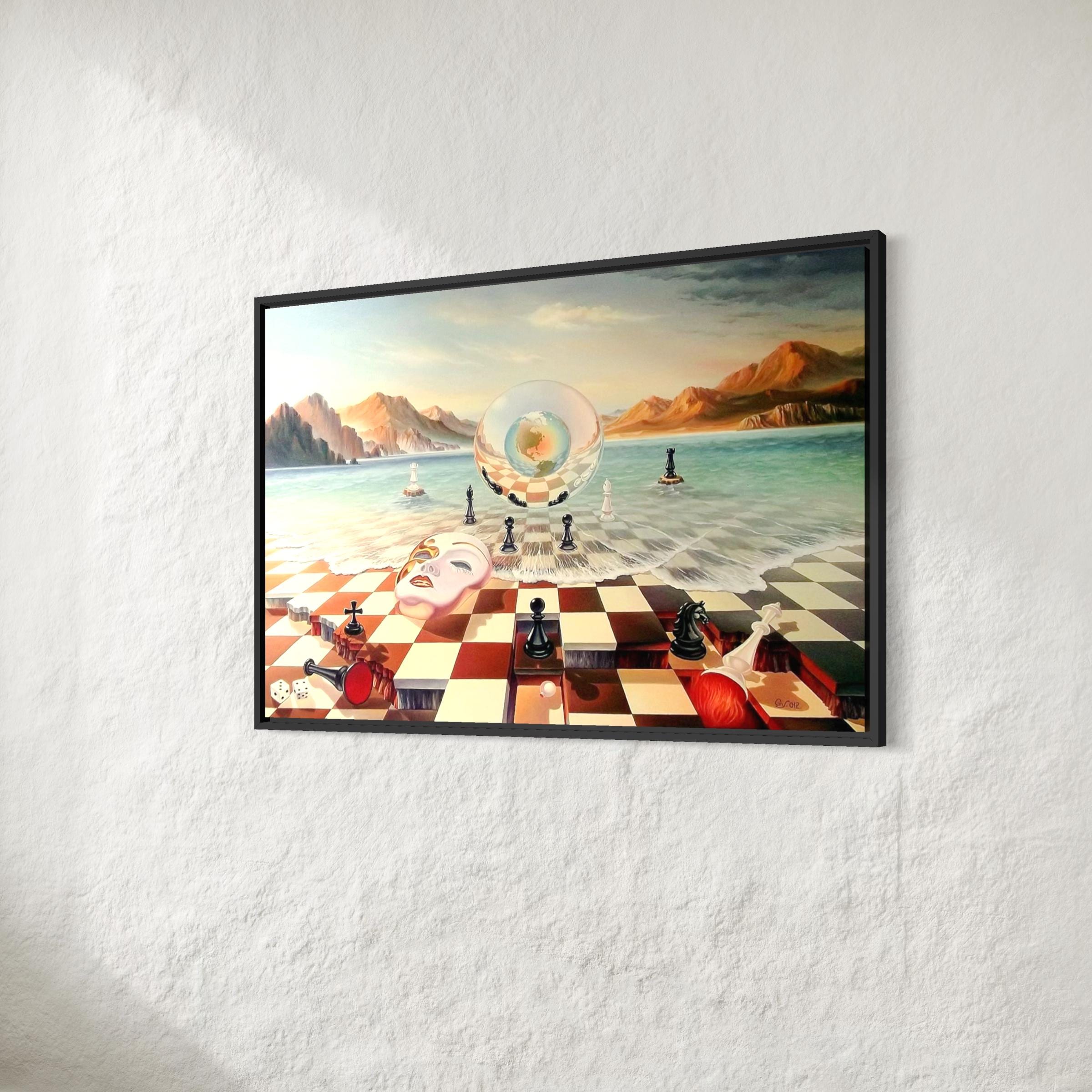 Salvador Dali Chess Poster Print | Surrealism Canvas Wall Art
