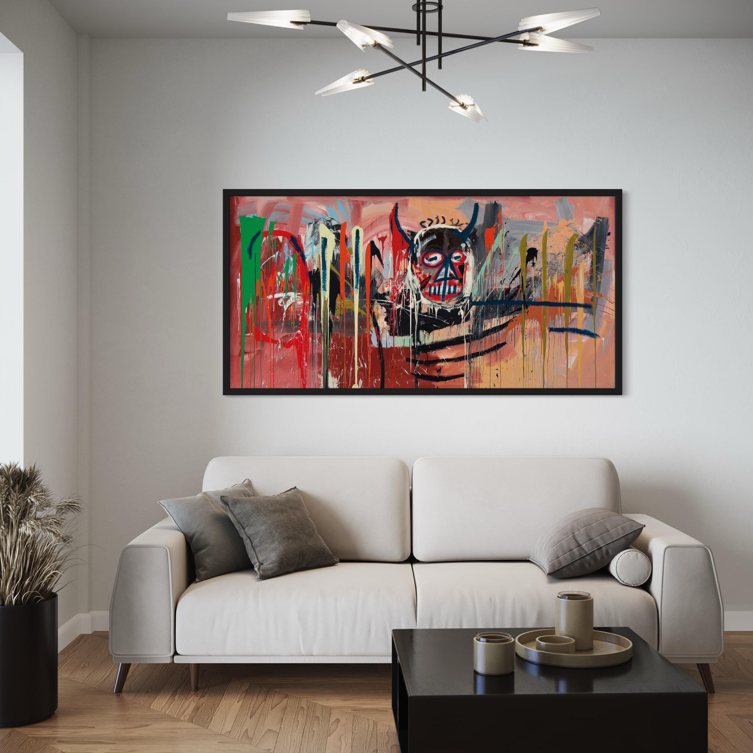 Jean-Michel Basquiat Untitled 1982 | Abstract Canvas Art | Poster Print