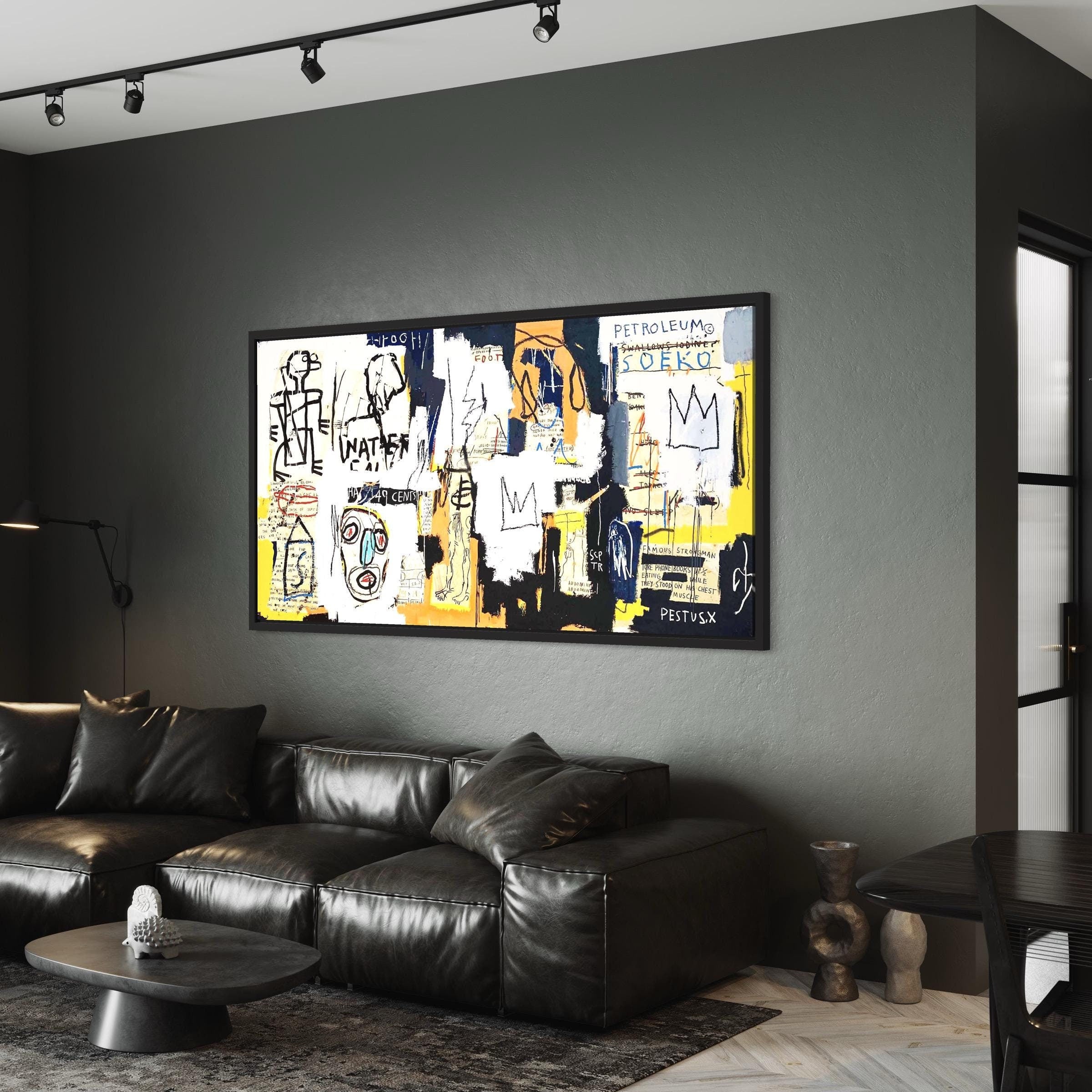 Jean-Michel Basquiat Phooey | Abstract Canvas Art | Poster Print