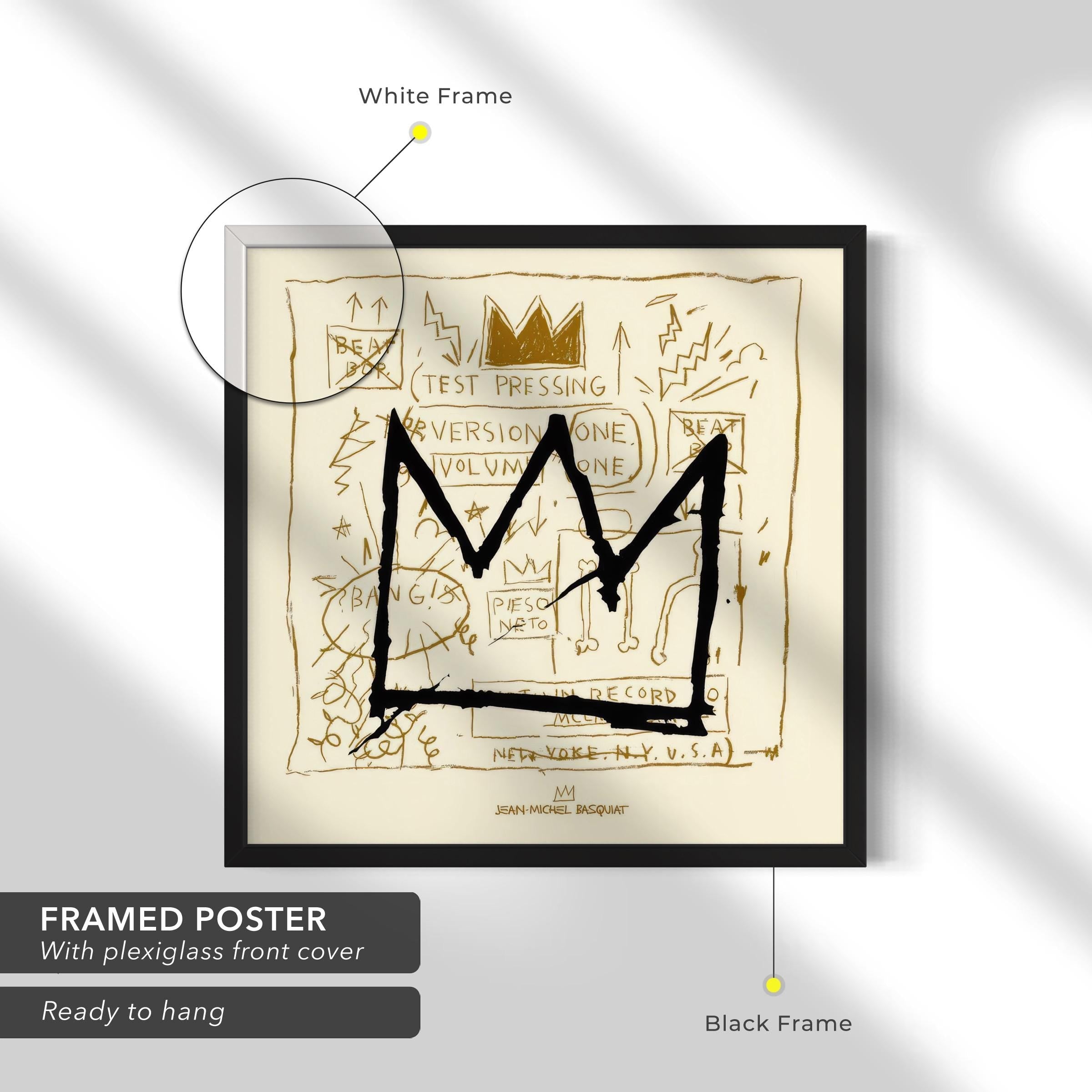 Jean-Michel Basquiat Crown | Iconic Canvas Art | Poster Print