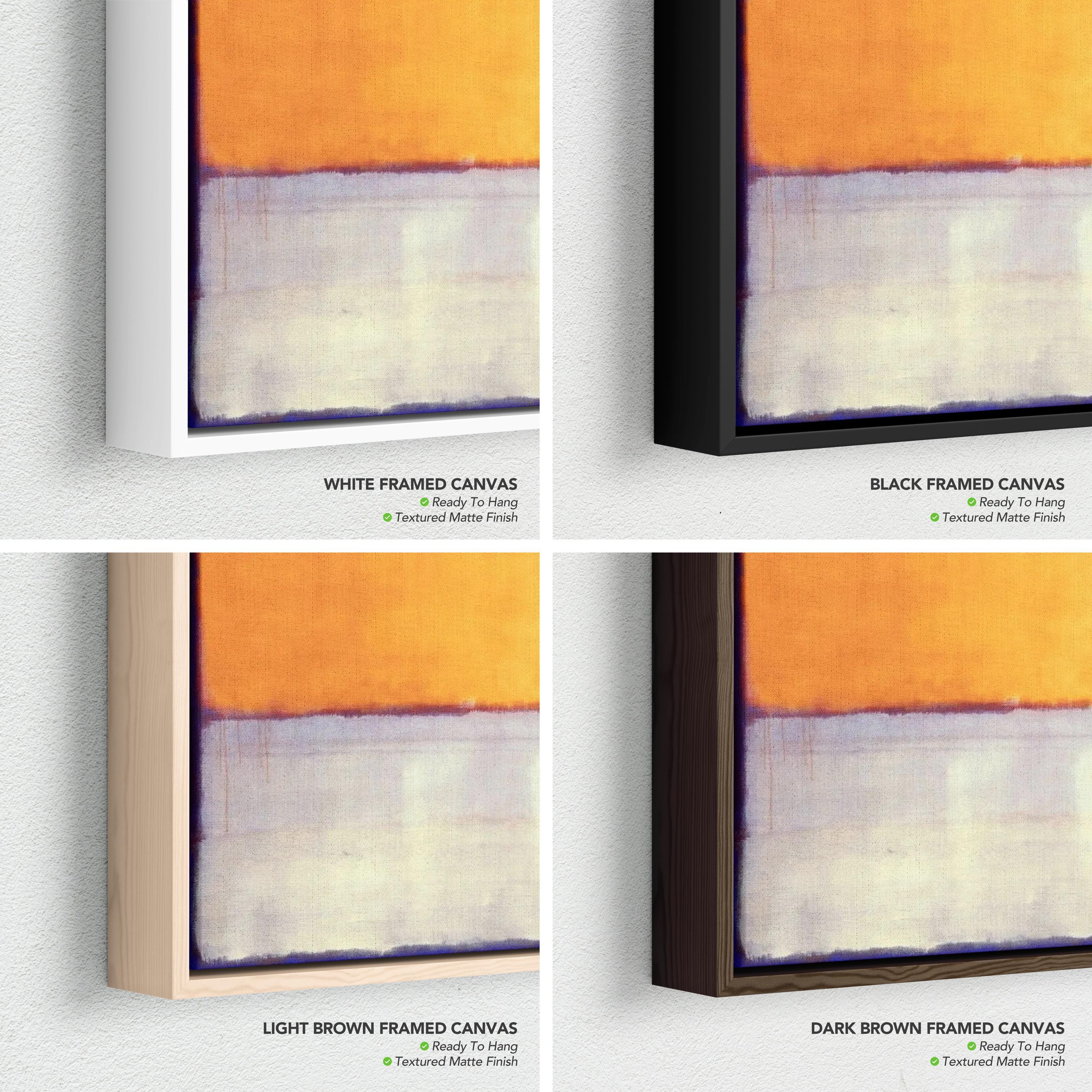 No. 10 (1950) by Mark Rothko Abstract Blue, Orange, and Gray Color Field Canvas Art | Poster Print