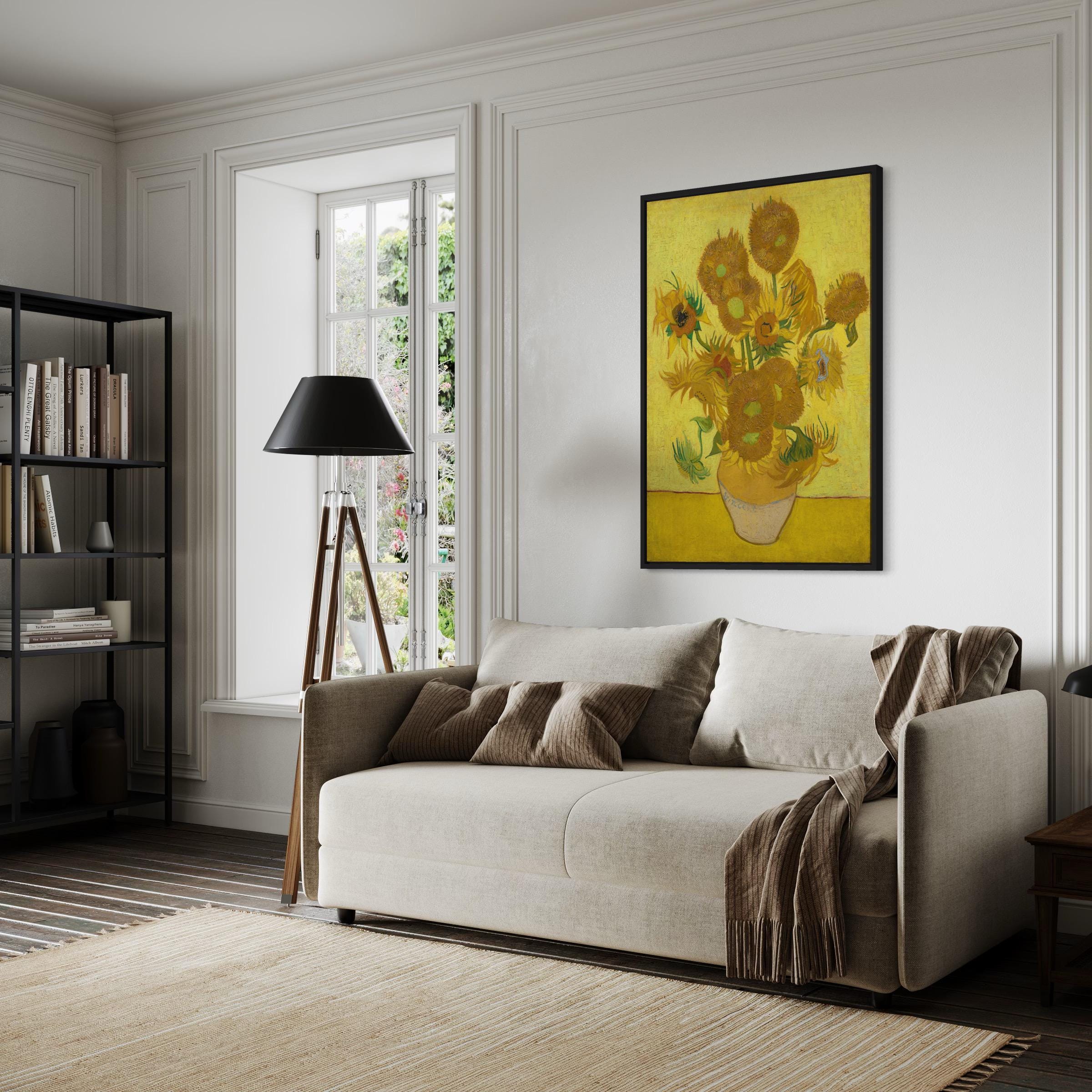 Vincent van Gogh Sunflowers | Iconic Yellow Floral Still Life | Canvas Art | Poster Print