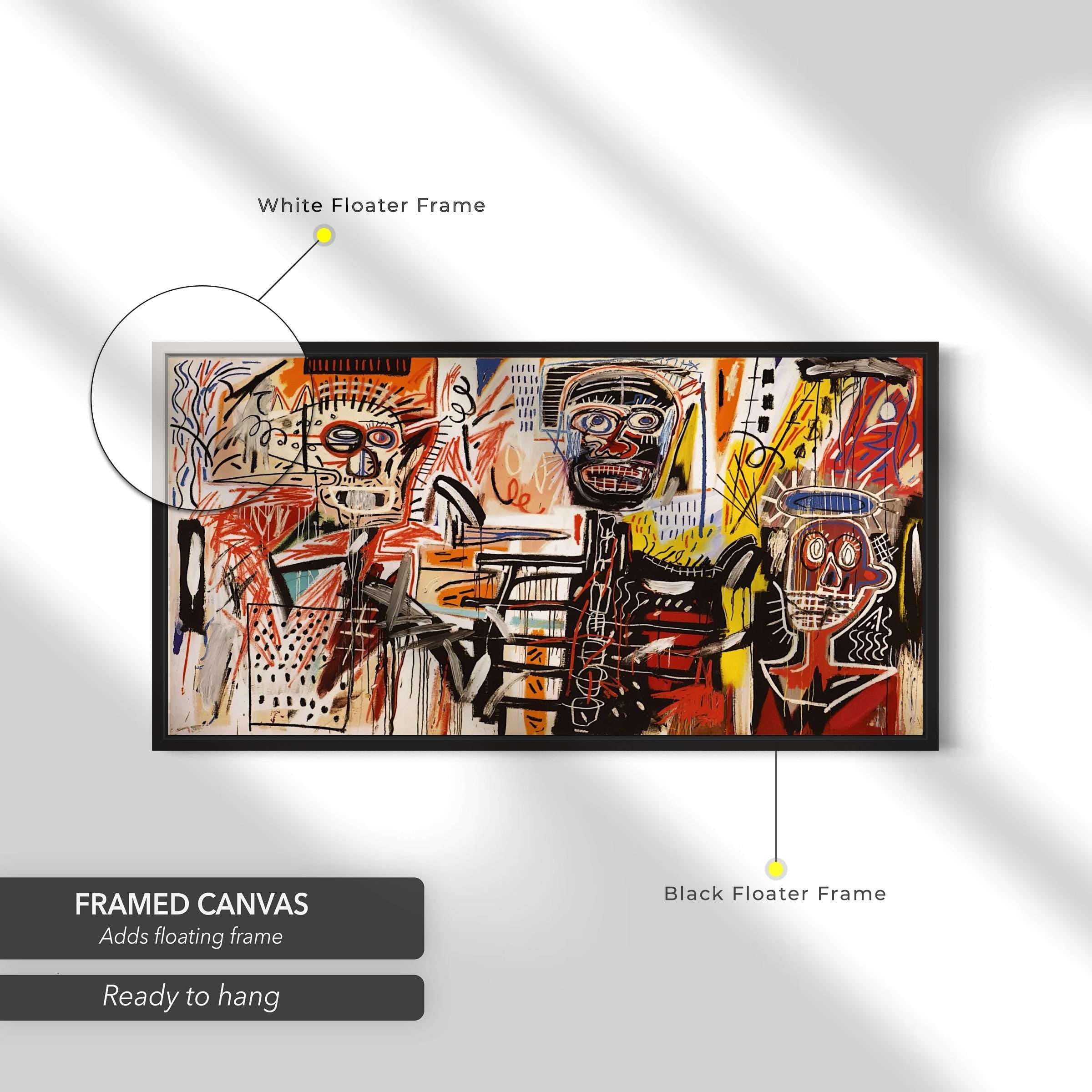 Jean-Michel Basquiat Philistines 1982 | Abstract Canvas Art | Poster Print