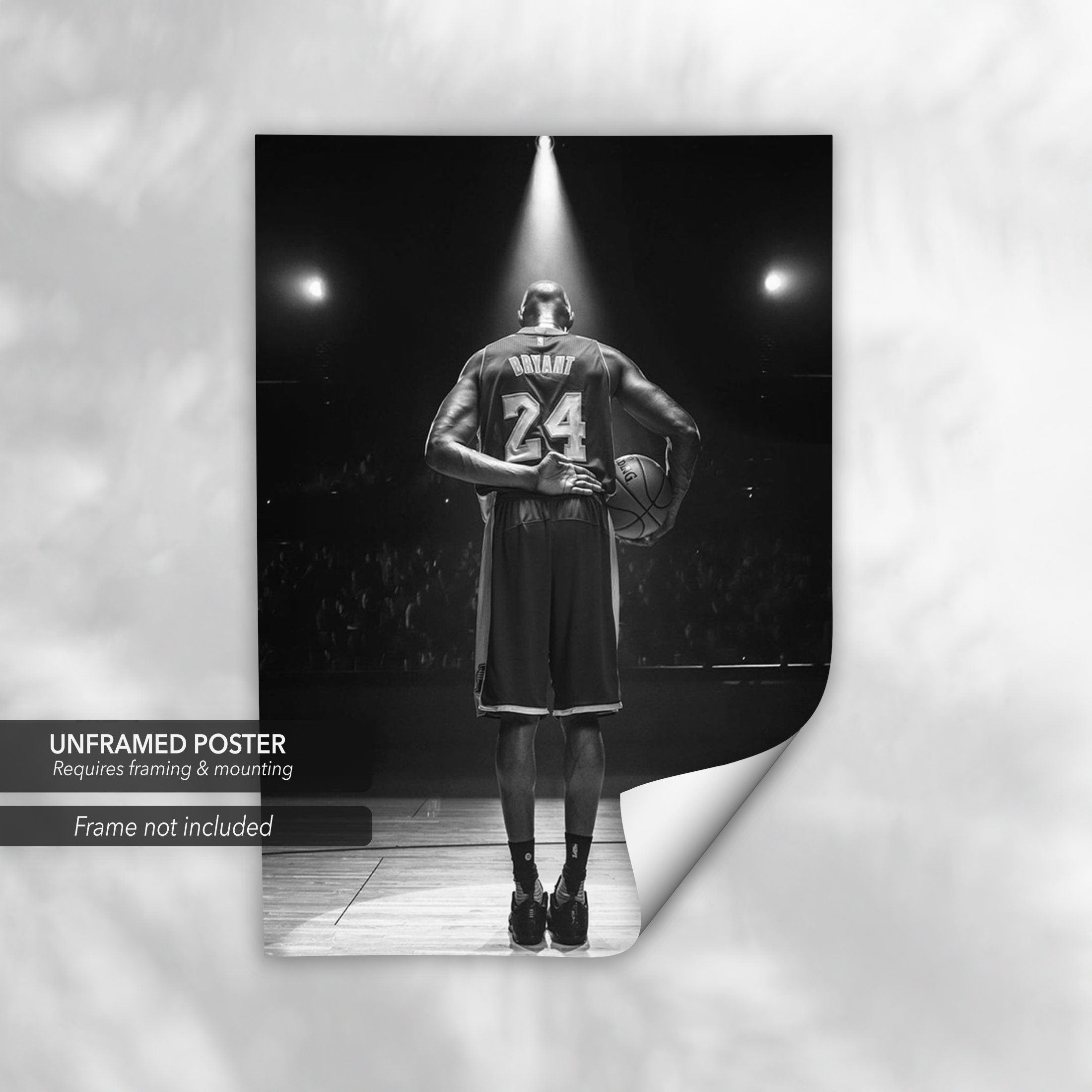 Legendary Kobe Bryant Mamba 24 | Basketball NBA Canvas Art | Poster Print