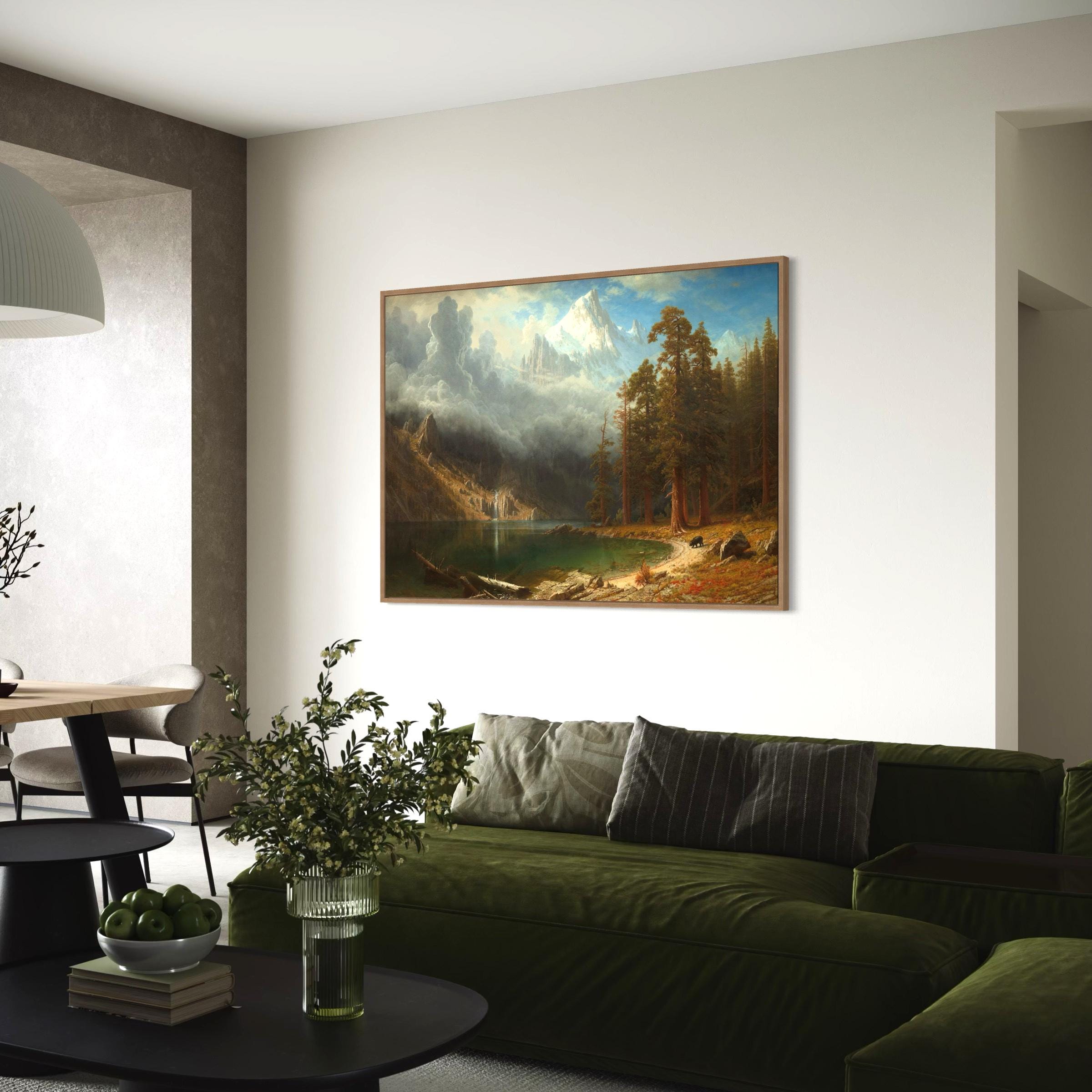 Mount Corcoran by Albert Bierstadt | Landscape Canvas Art | Poster Print