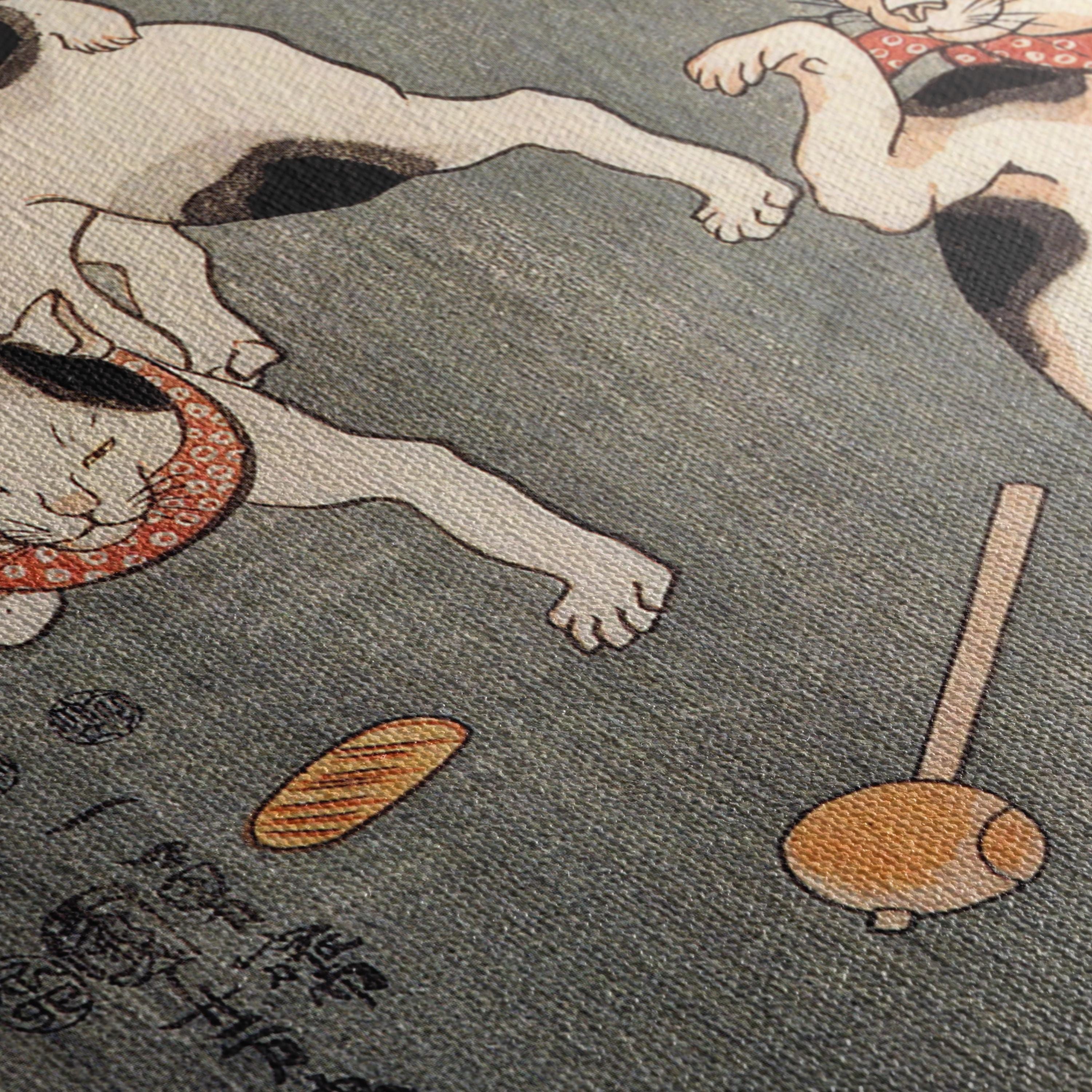 Kuniyoshi Utagawa Cats Canvas Art | Poster Print | Japanese Woodblock