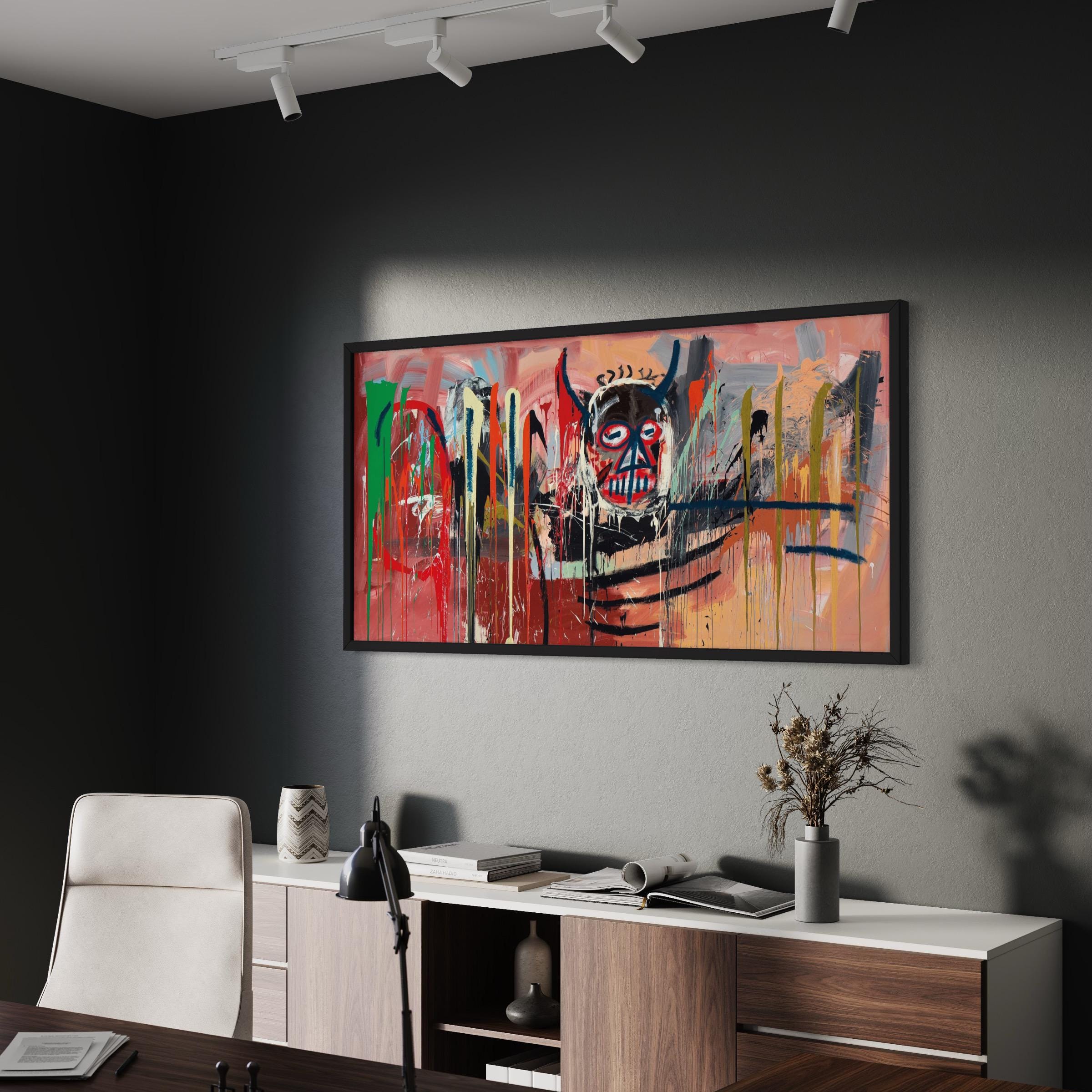 Jean-Michel Basquiat Untitled 1982 | Abstract Canvas Art | Poster Print