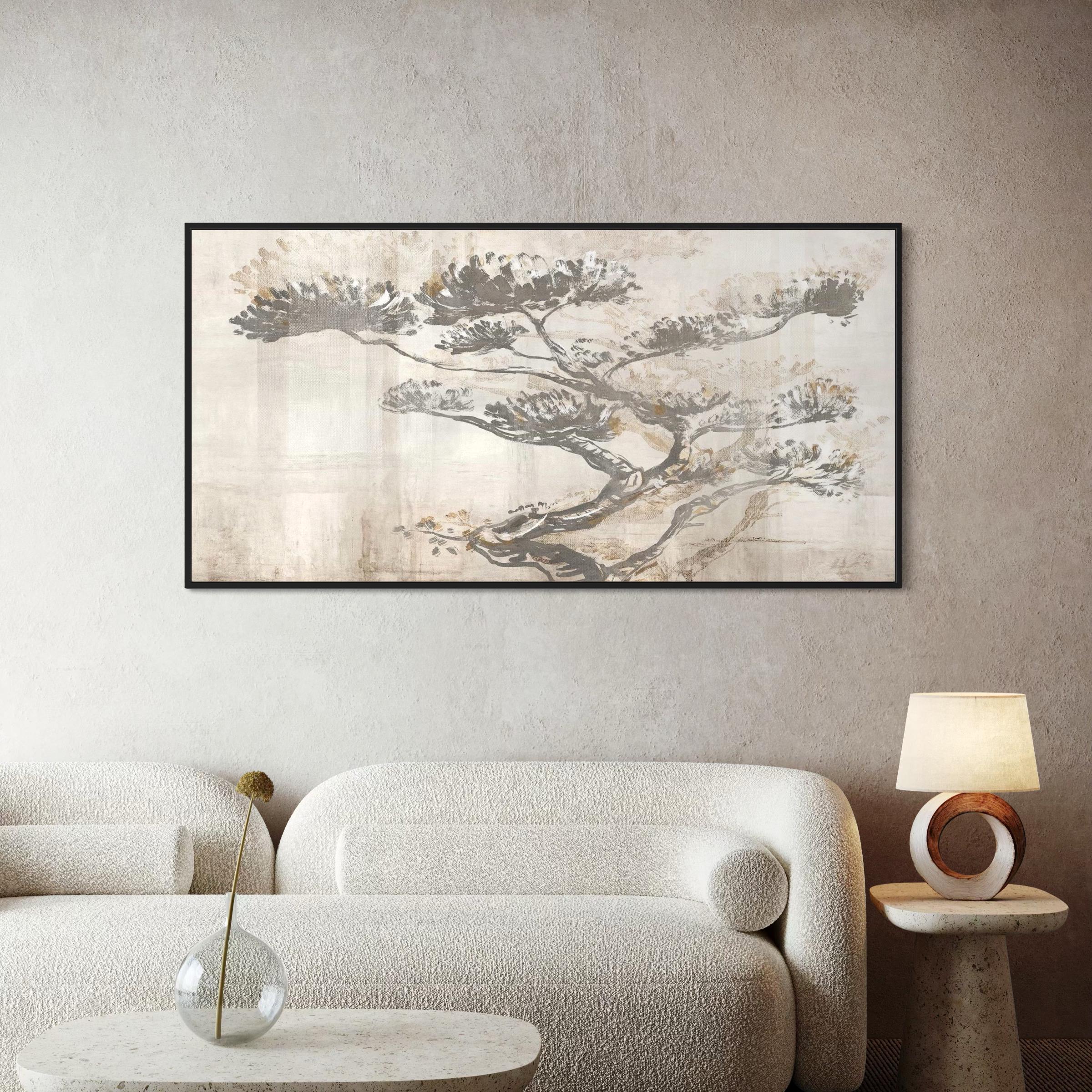 Mid Century Modern Canvas | Poster Print Wall Art | Igen Abstract Landscape Neutral Art
