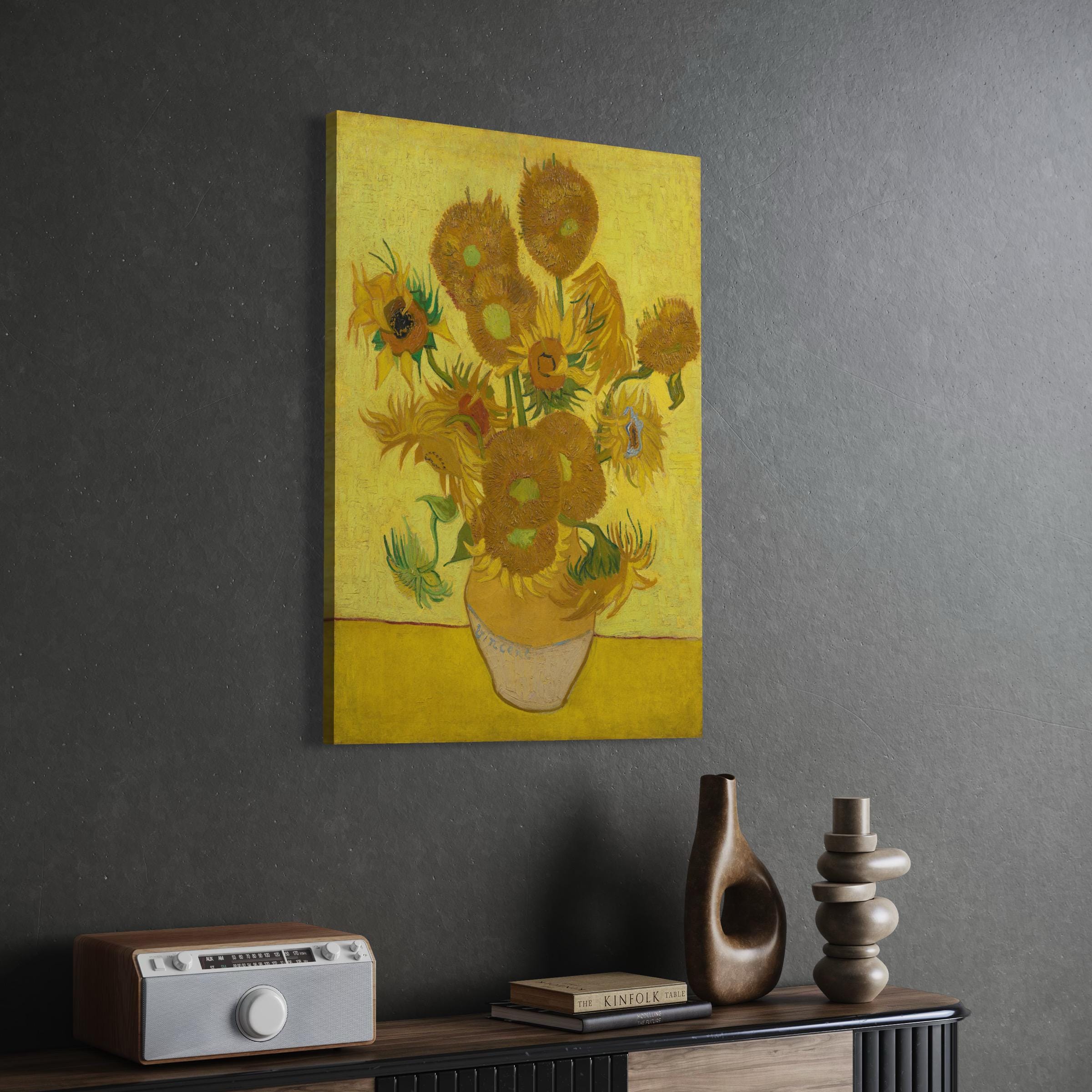 Vincent van Gogh Sunflowers | Iconic Yellow Floral Still Life | Canvas Art | Poster Print