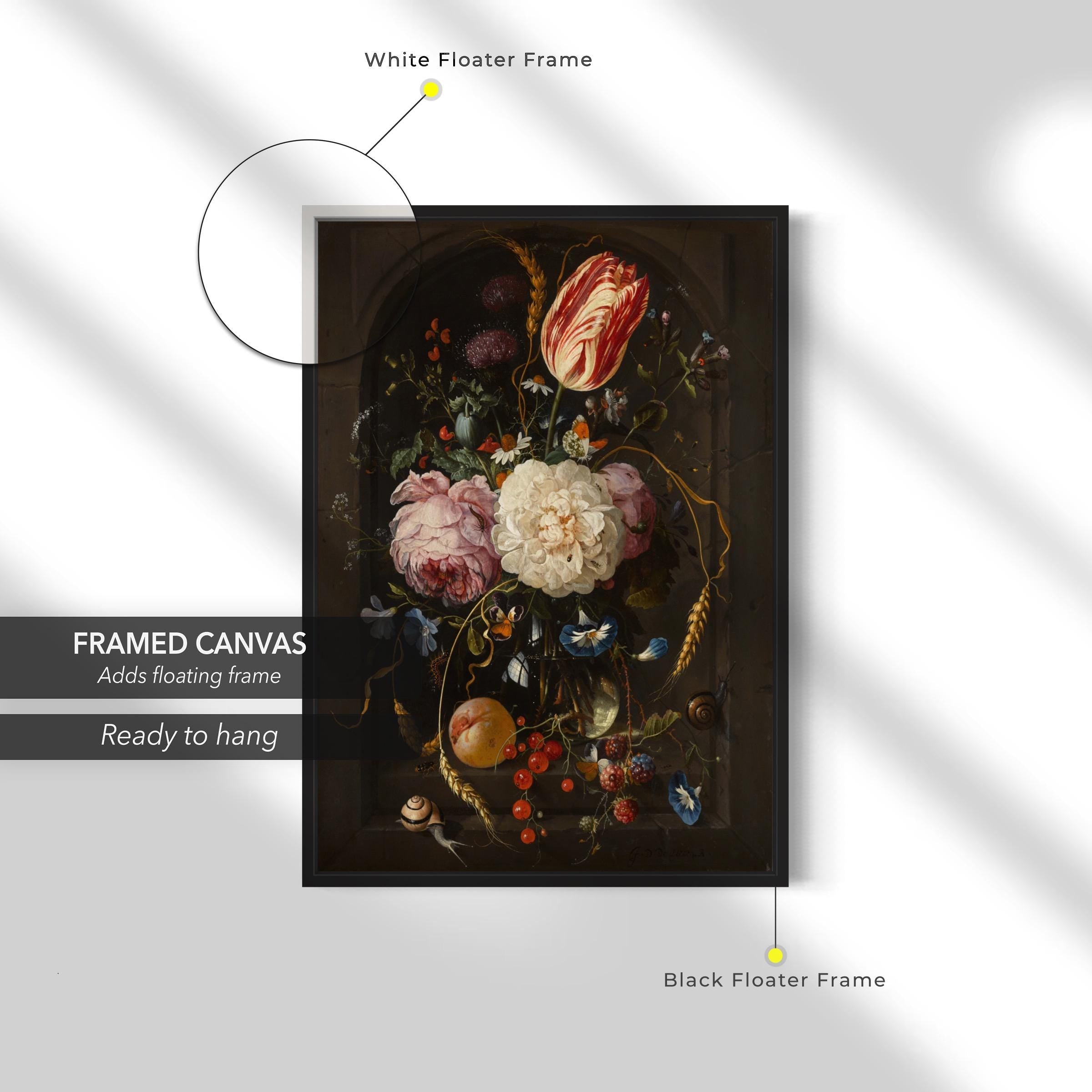 Still Life with Flowers & Fruit by Jan Davidsz. de Heem Canvas Art | Poster Print