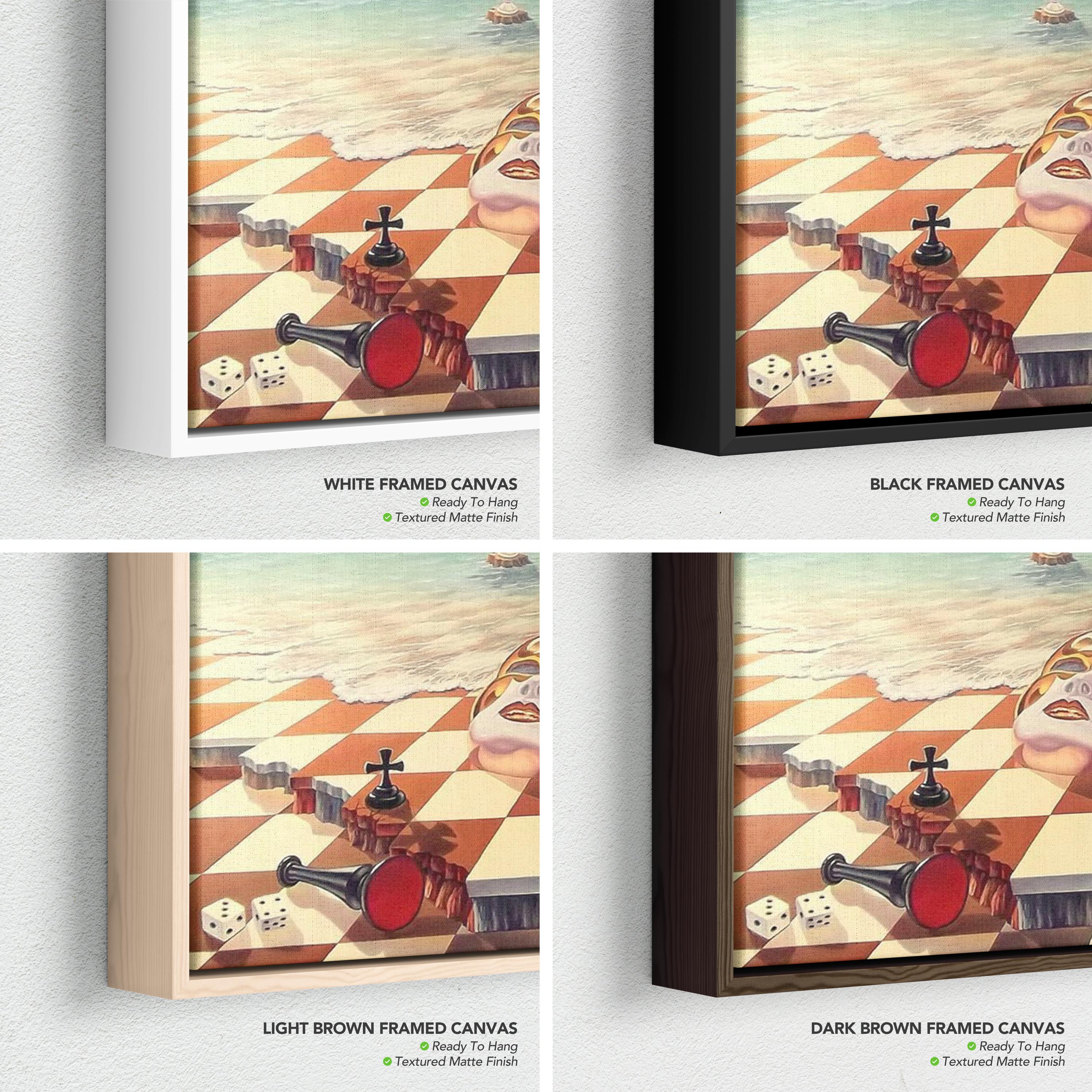 Salvador Dali Chess Poster Print | Surrealism Canvas Wall Art