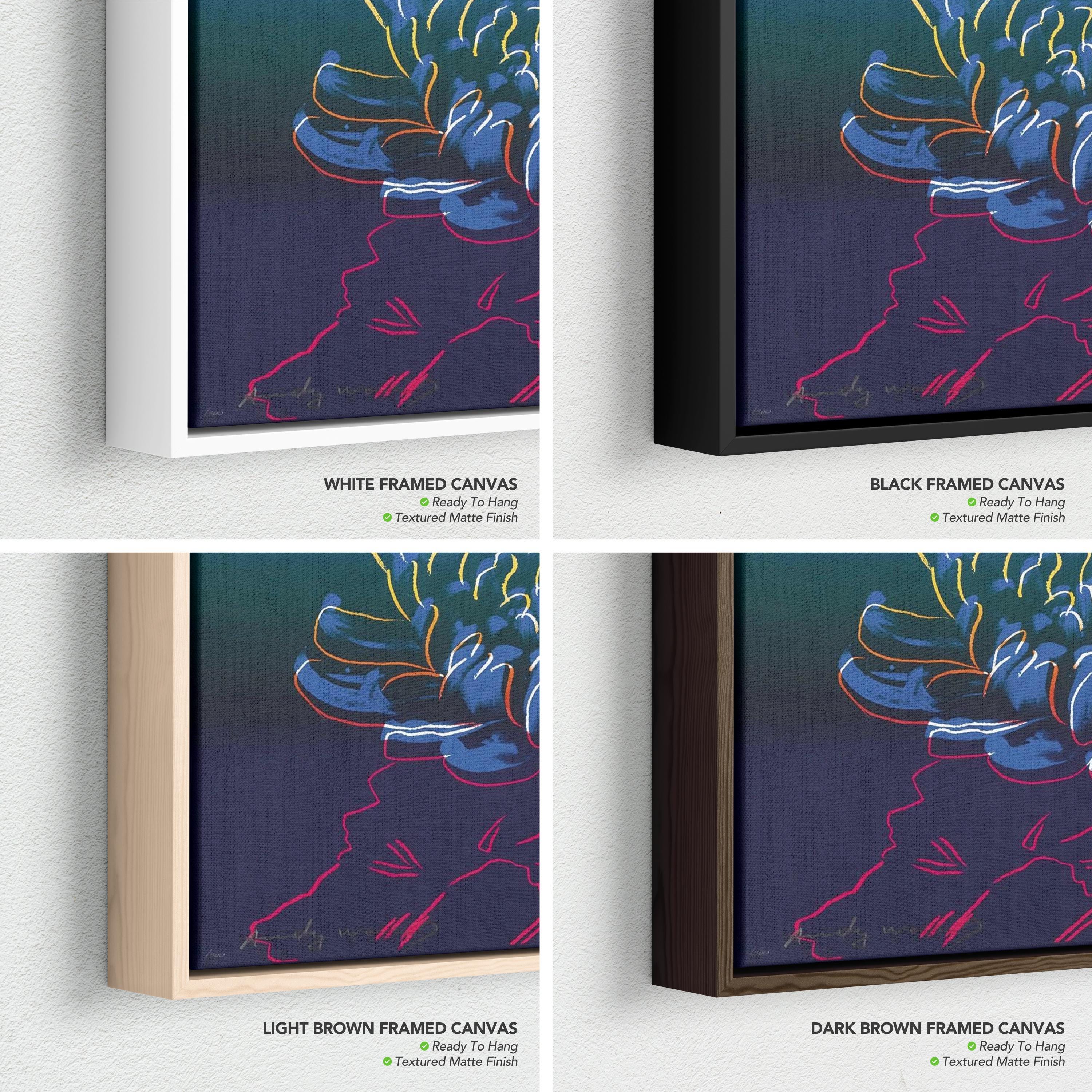 Andy Warhol Chrysanthemum Flower Pop Art Botanical Canvas Art | Poster Print