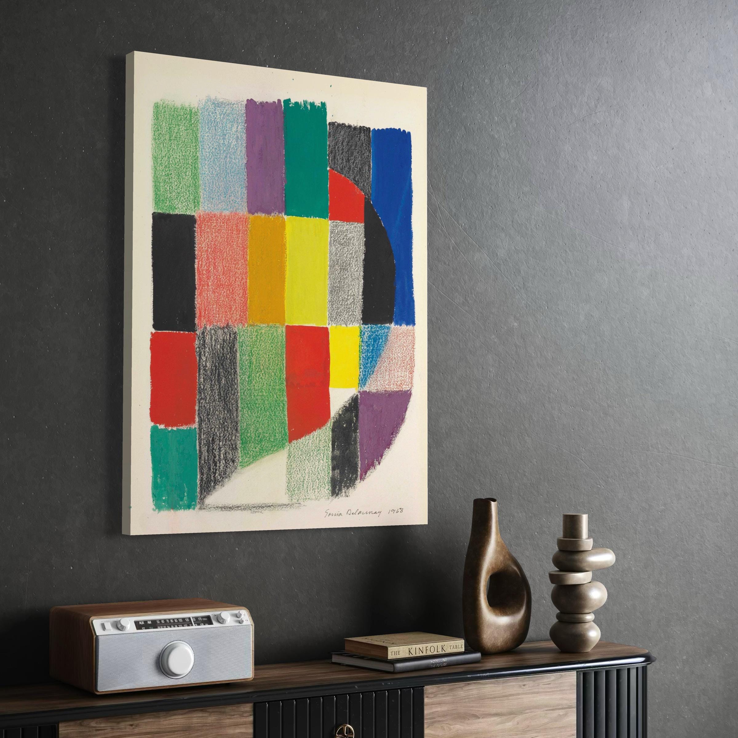 Sonia Delaunay Rythme couleur no. 1562 Abstract Modern Canvas Art | Poster Print