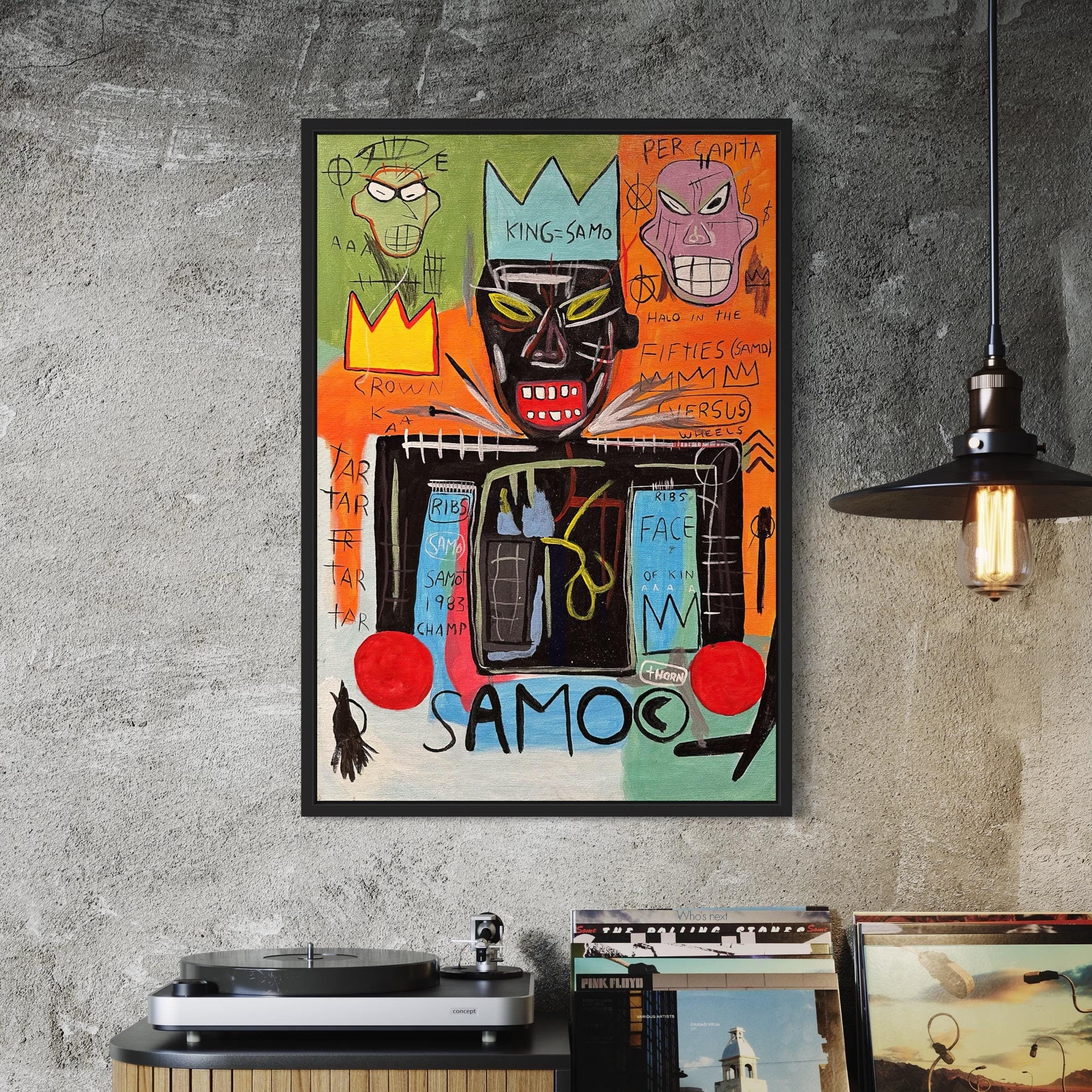 Jean-Michel Basquiat King Samo Canvas Art | Poster Print