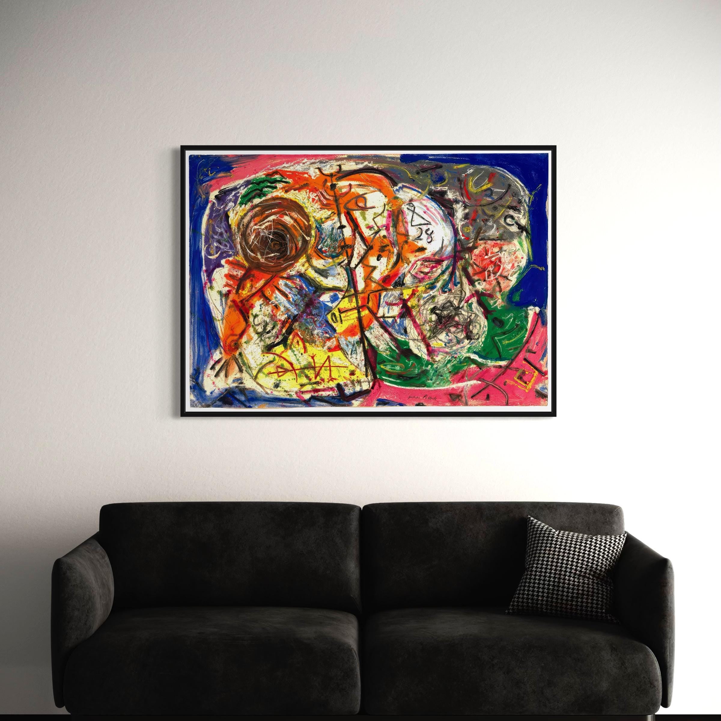 Jackson Pollock Untitled 1946 | Modern Canvas Art | Poster Print