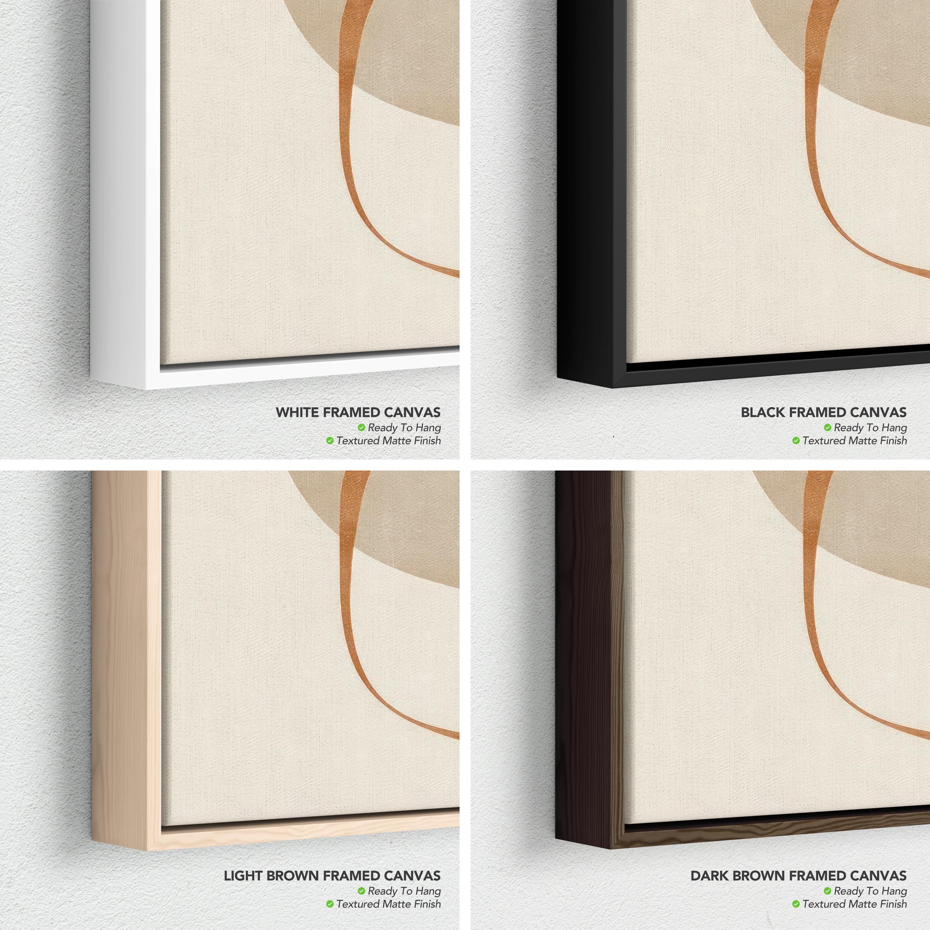 Set of 3 Canvas Wall Art | Poster Prints | Mid Century Modern Minimalist Boho Leaf Decor