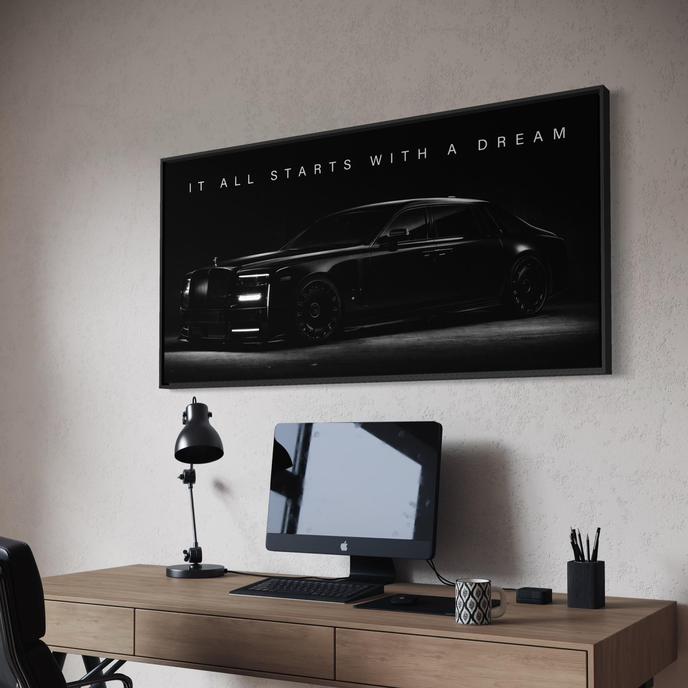 Motivational Rolls Royce Quote: It All Starts With A Dream Quote | RR Luxury Car