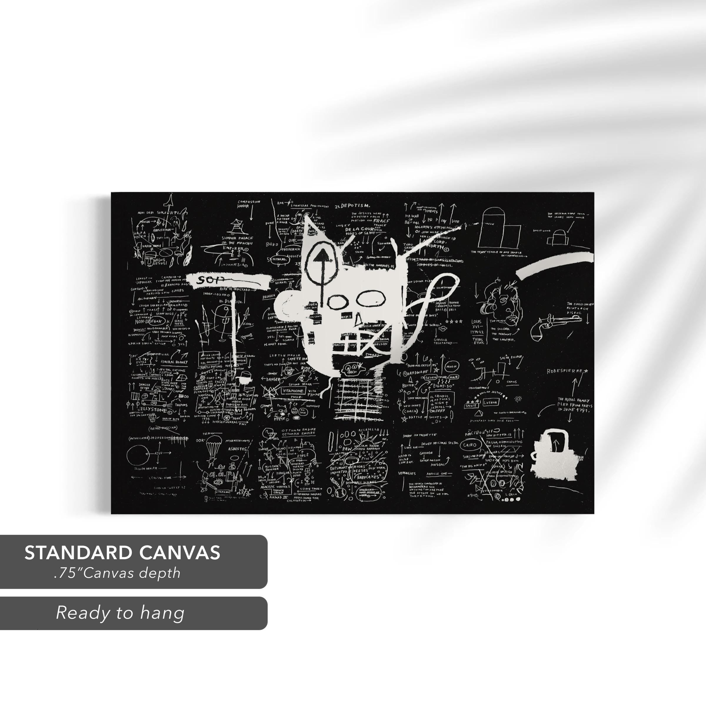 Untitled by Jean-Michel Basquiat | Iconic Signed Canvas Art | Poster Print