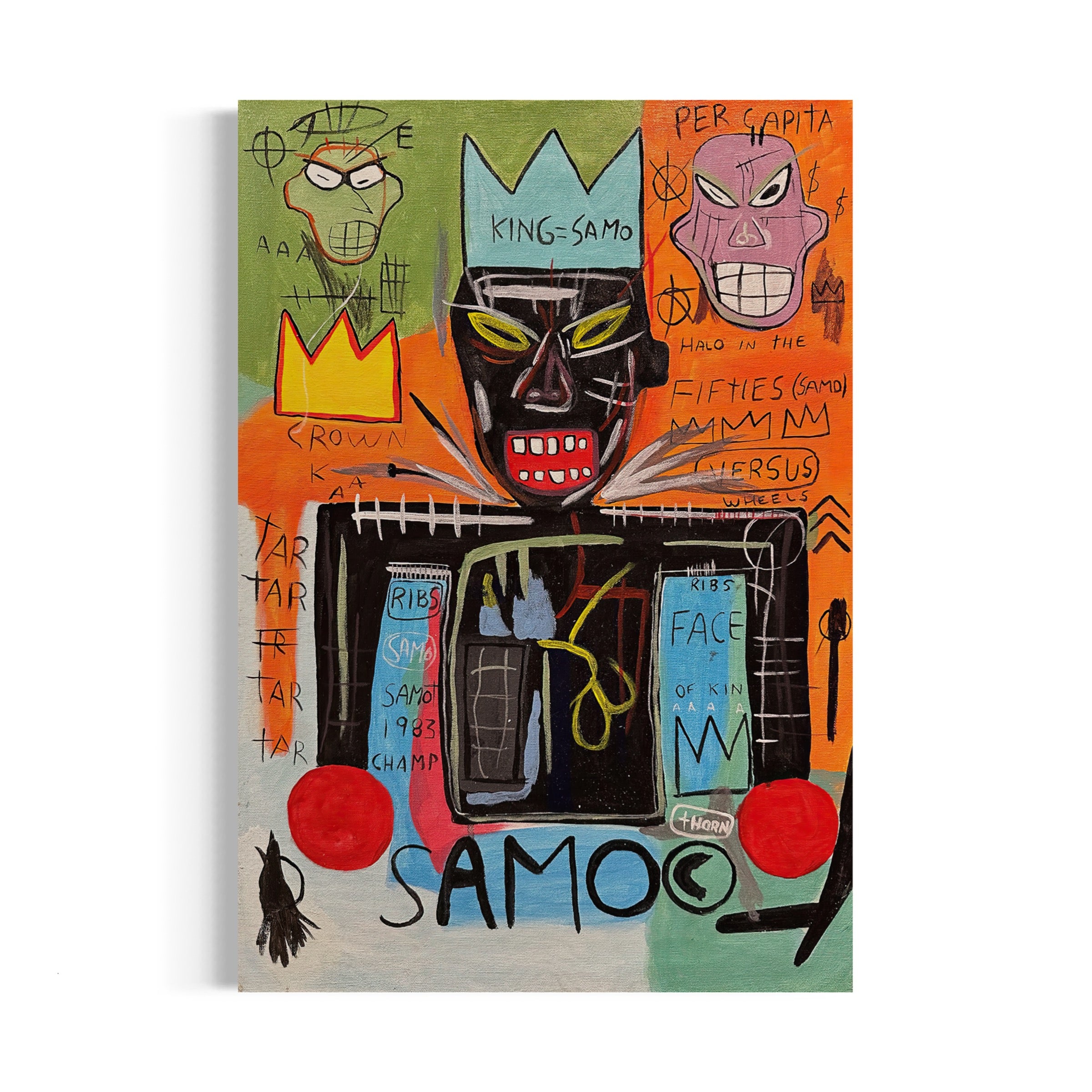 a painting of a man with a crown on his head