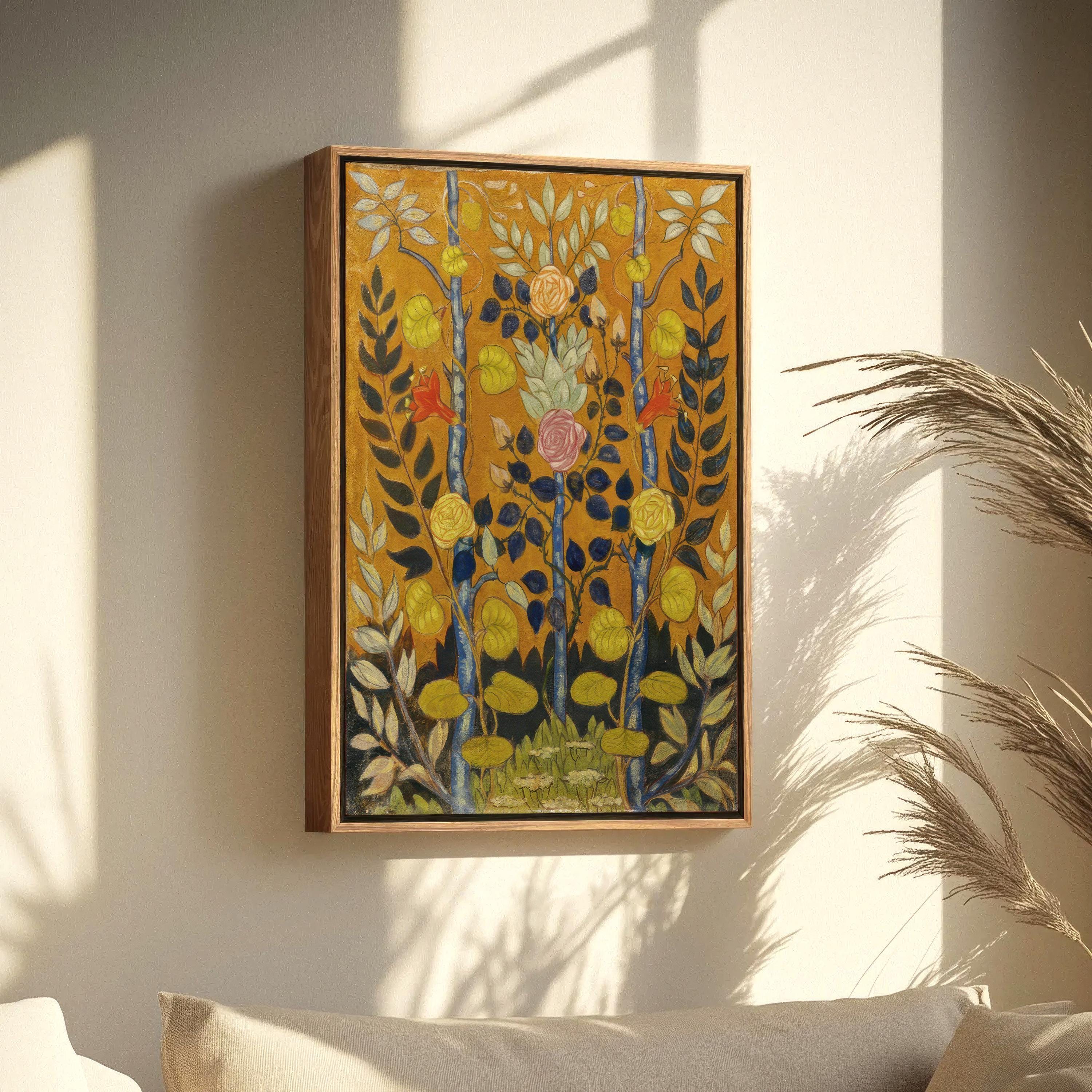 Vintage Rose Emile Bernard Abstract Flower Mid Century Canvas Art | Poster Print