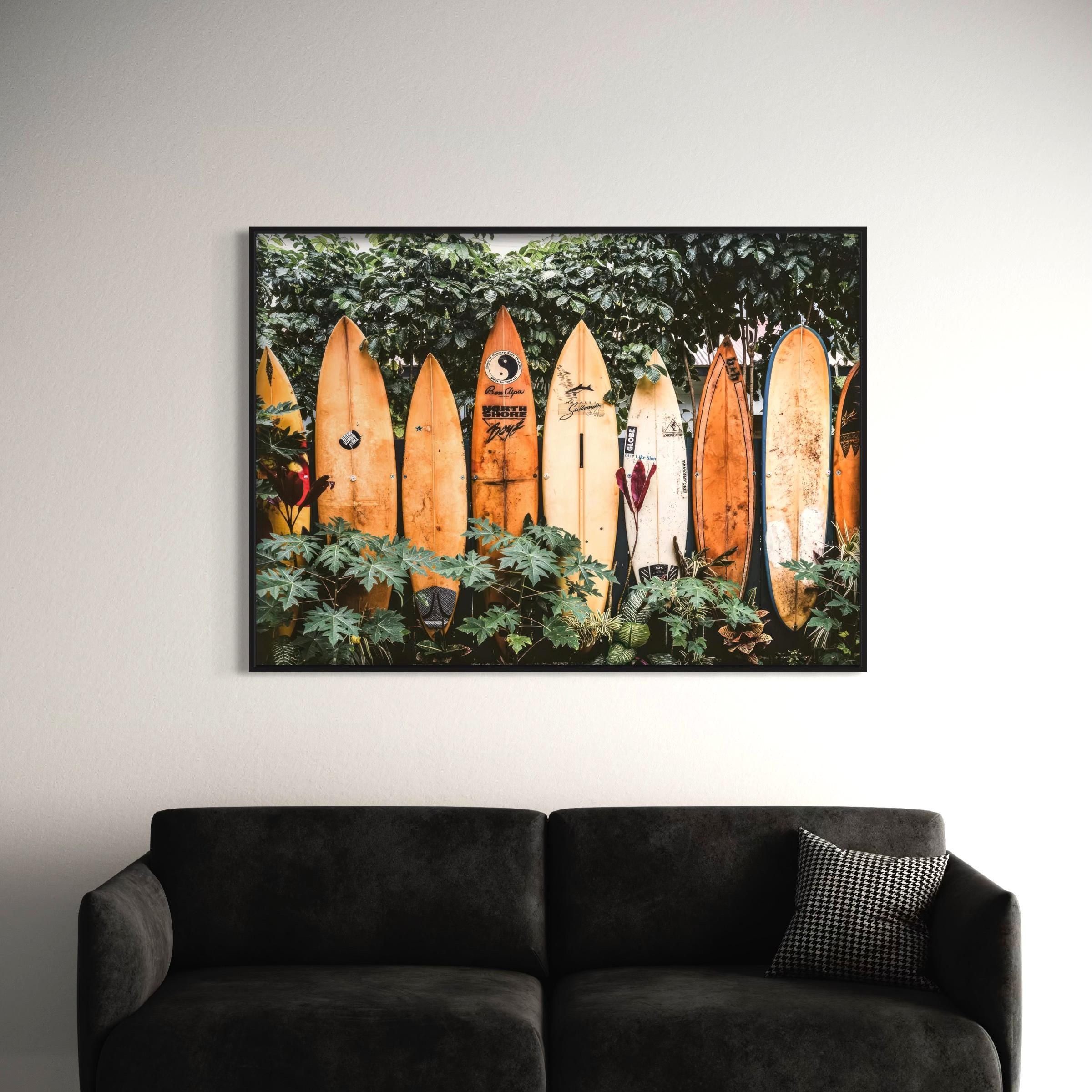 Surf Vintage Beach House & Coastal Canvas Art | Poster Print