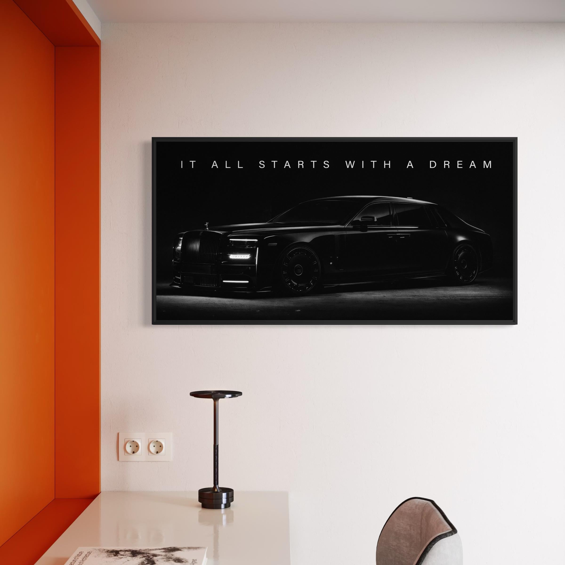 Motivational Rolls Royce Quote: It All Starts With A Dream Quote | RR Luxury Car