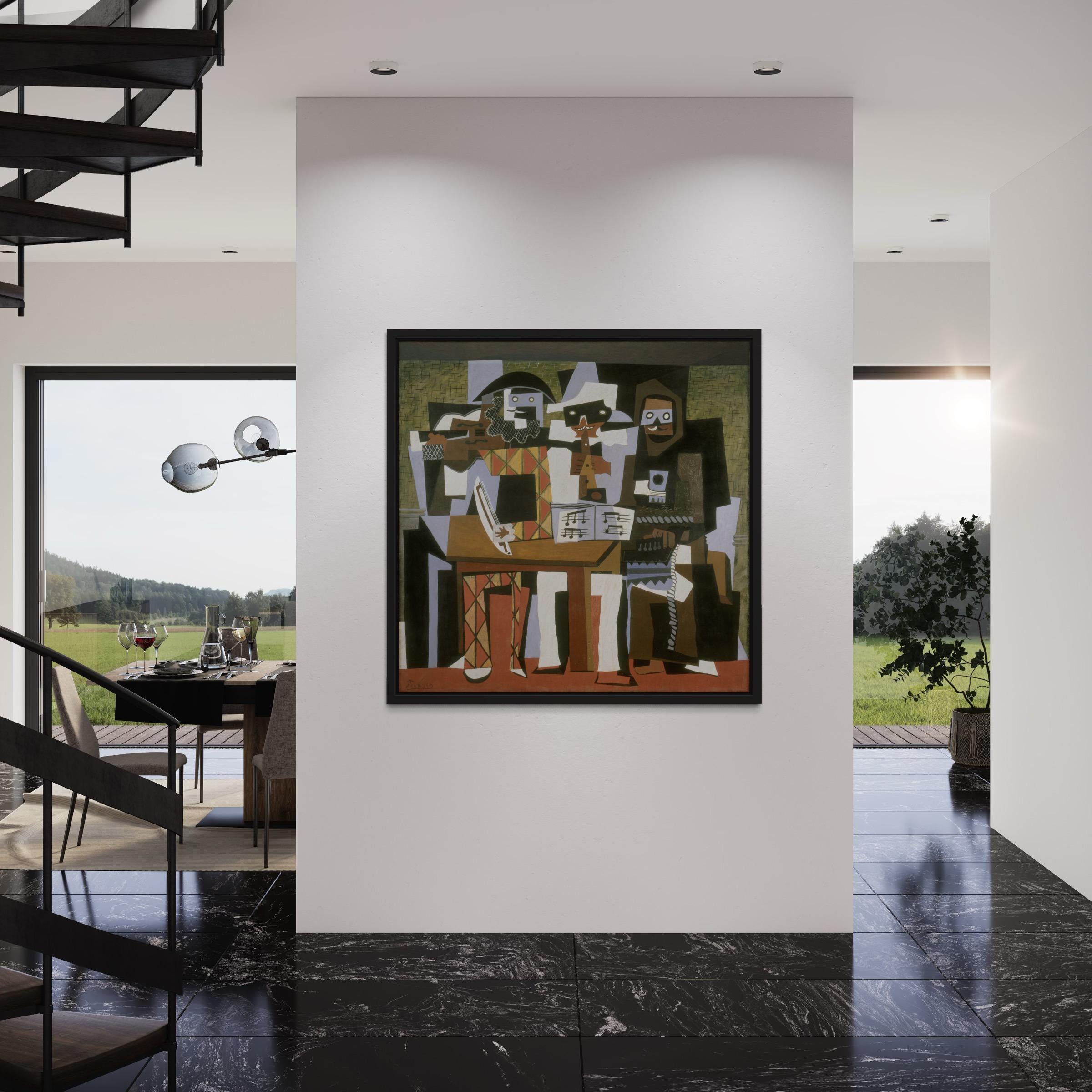 Three Musicians by Pablo Picasso | Cubism Canvas Art | Poster Print