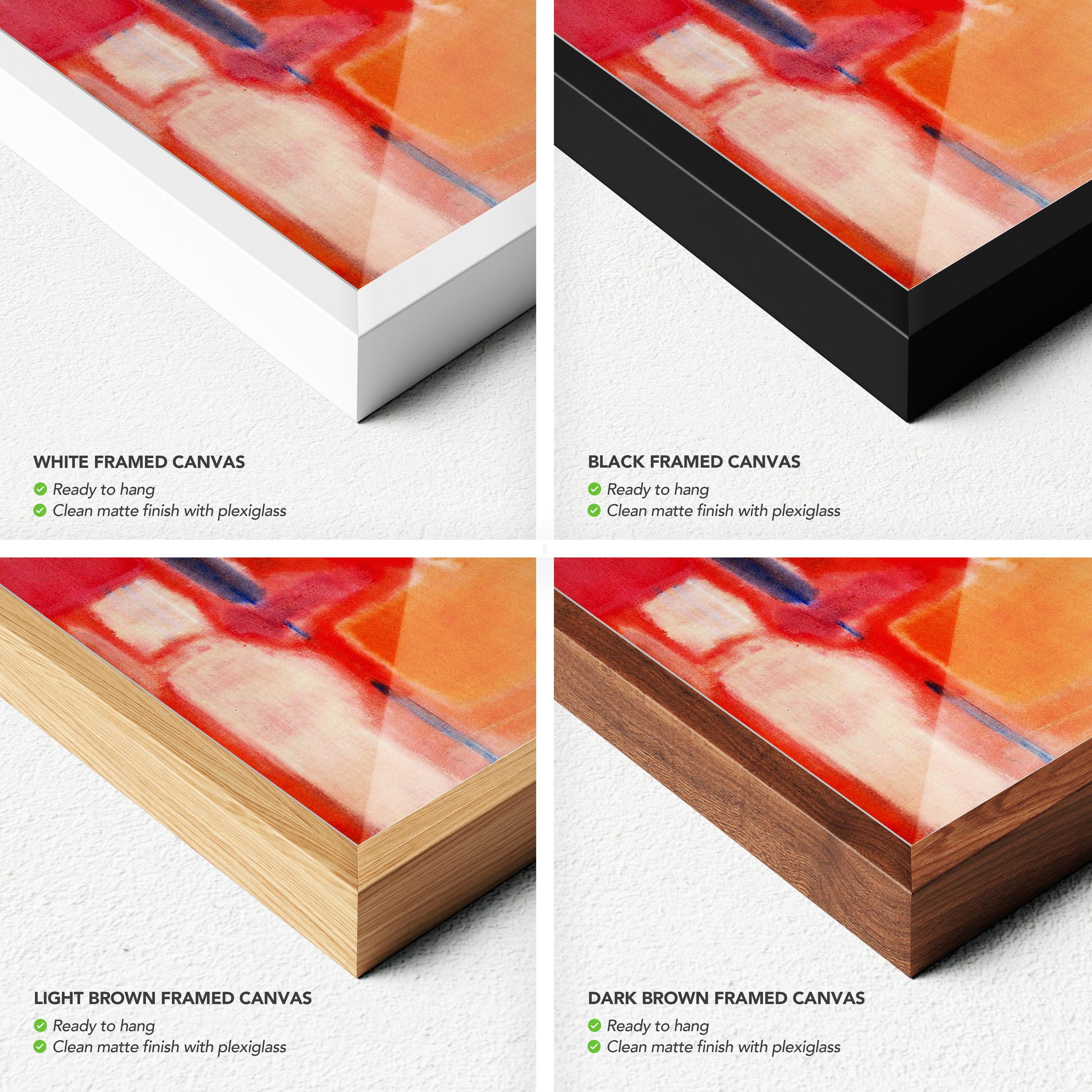 Mark Rothko No. 9 | Abstract Expressionist Red Orange Color Field Canvas Art | Poster Print