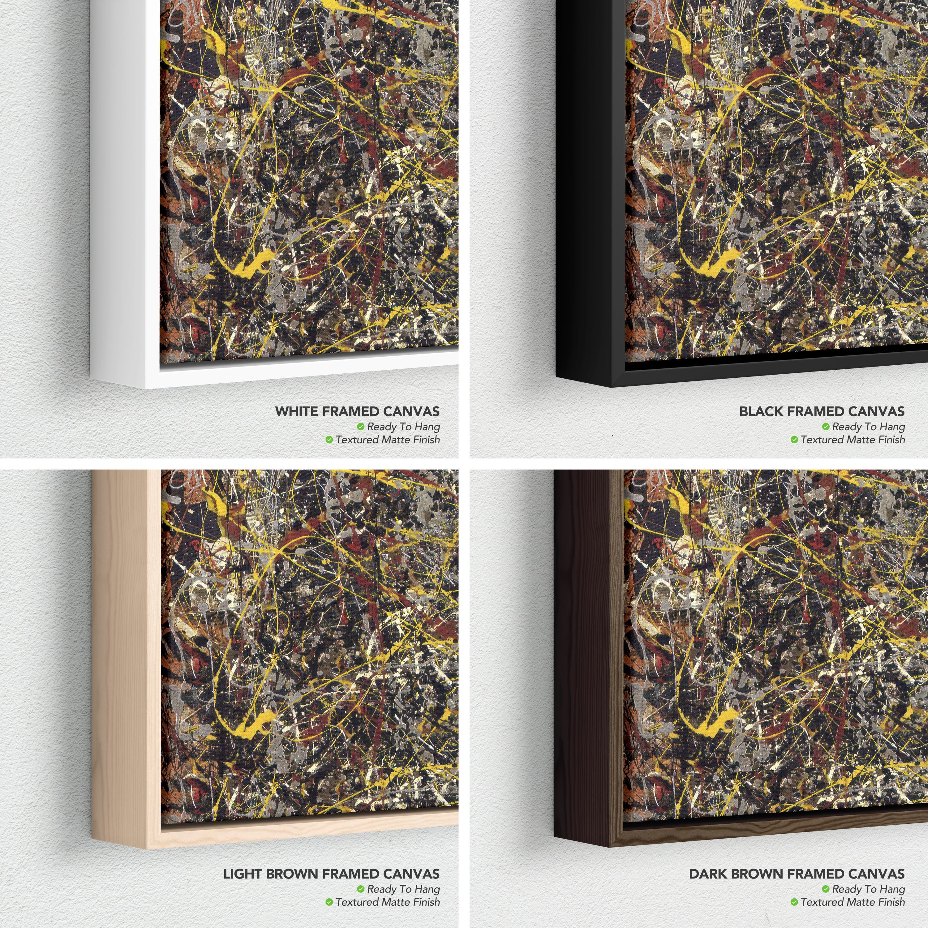 Jackson Pollock Number 5, 1948 | Abstract Expressionism Canvas Art | Poster Print