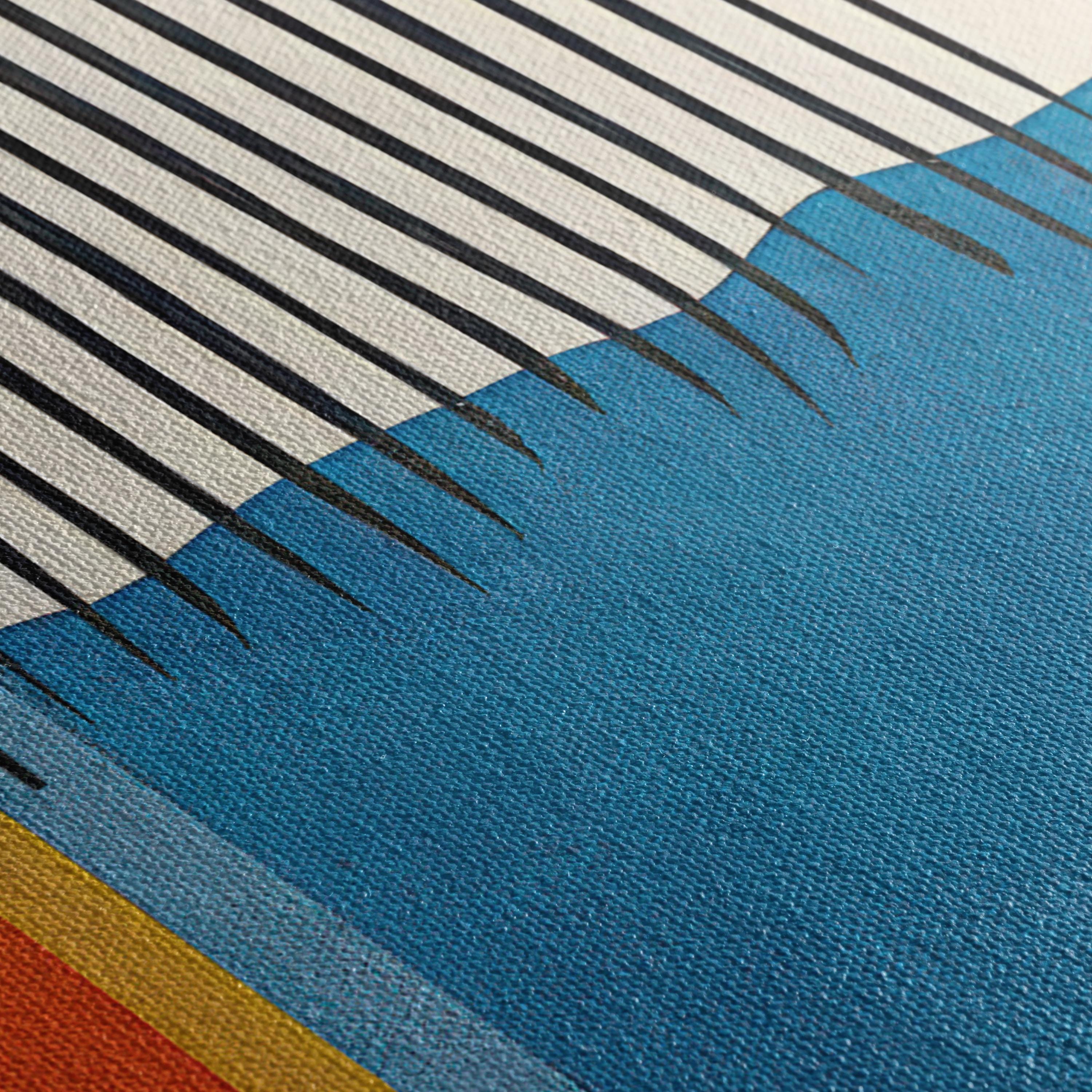 Set of 3 Color Block | Bauhaus Mid Century Modern Poster Prints | Canvas Art