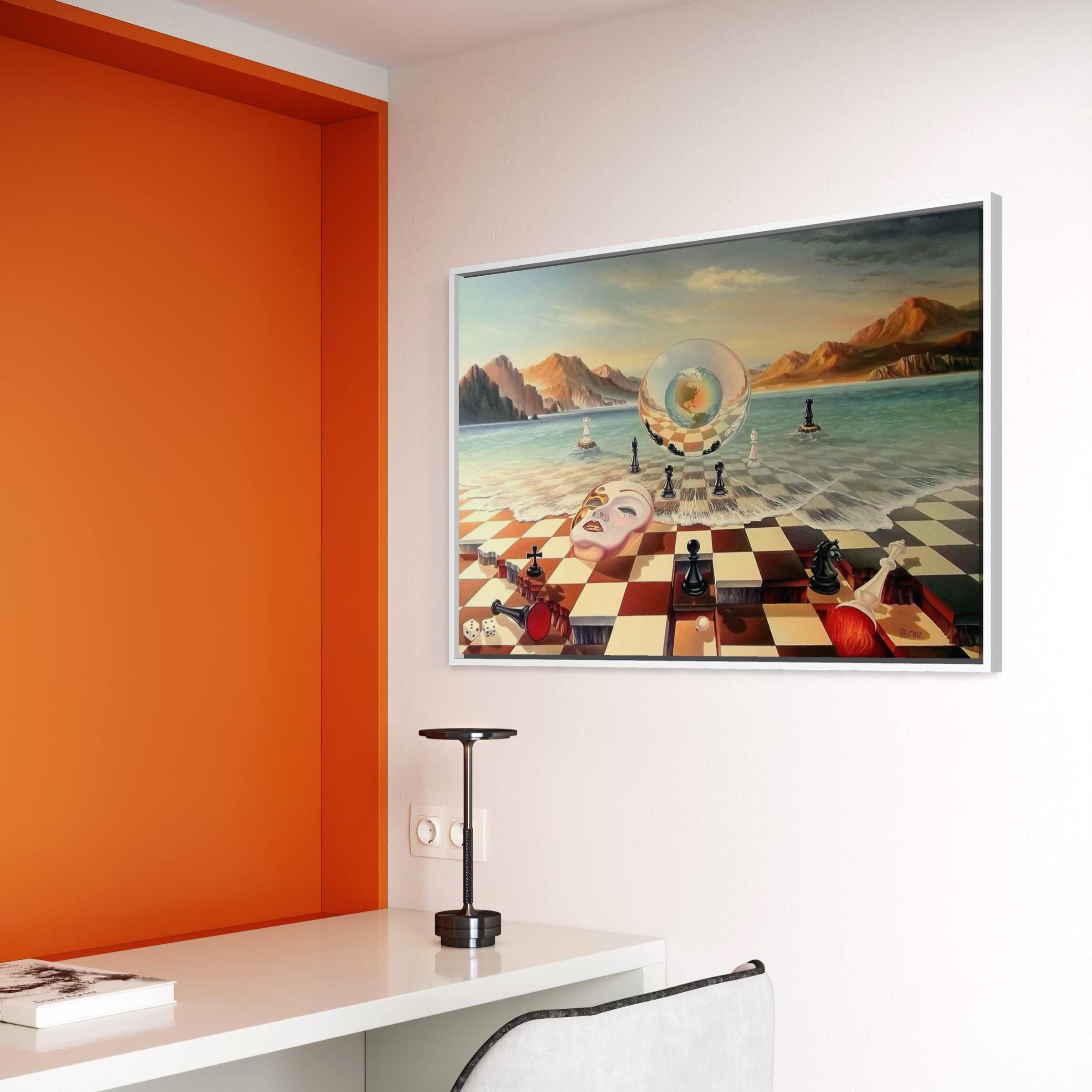 Salvador Dali Chess Poster Print | Surrealism Canvas Wall Art