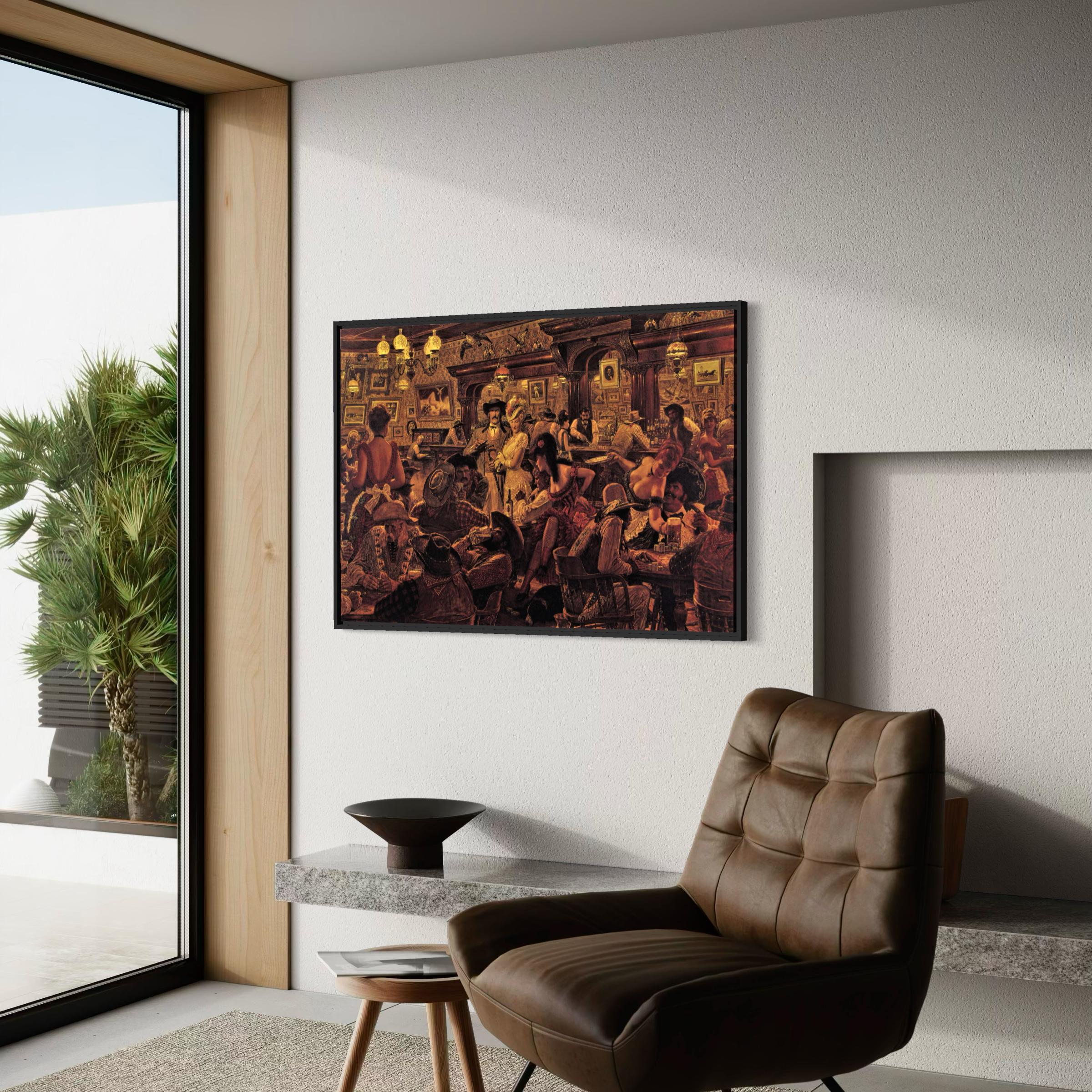 Winners & Losers Canvas Wall Art | Western Poster Print | Arnold Friberg American Cowboy