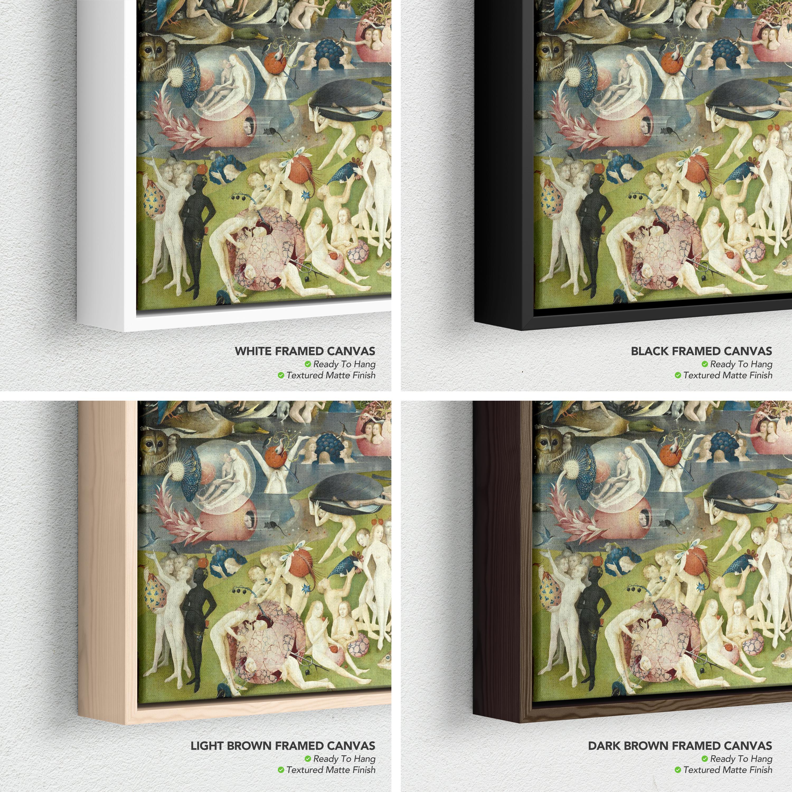 Wall Art Canvas | Poster Prints Set Of 3 Hieronymus Bosch Garden of Earthly Delights