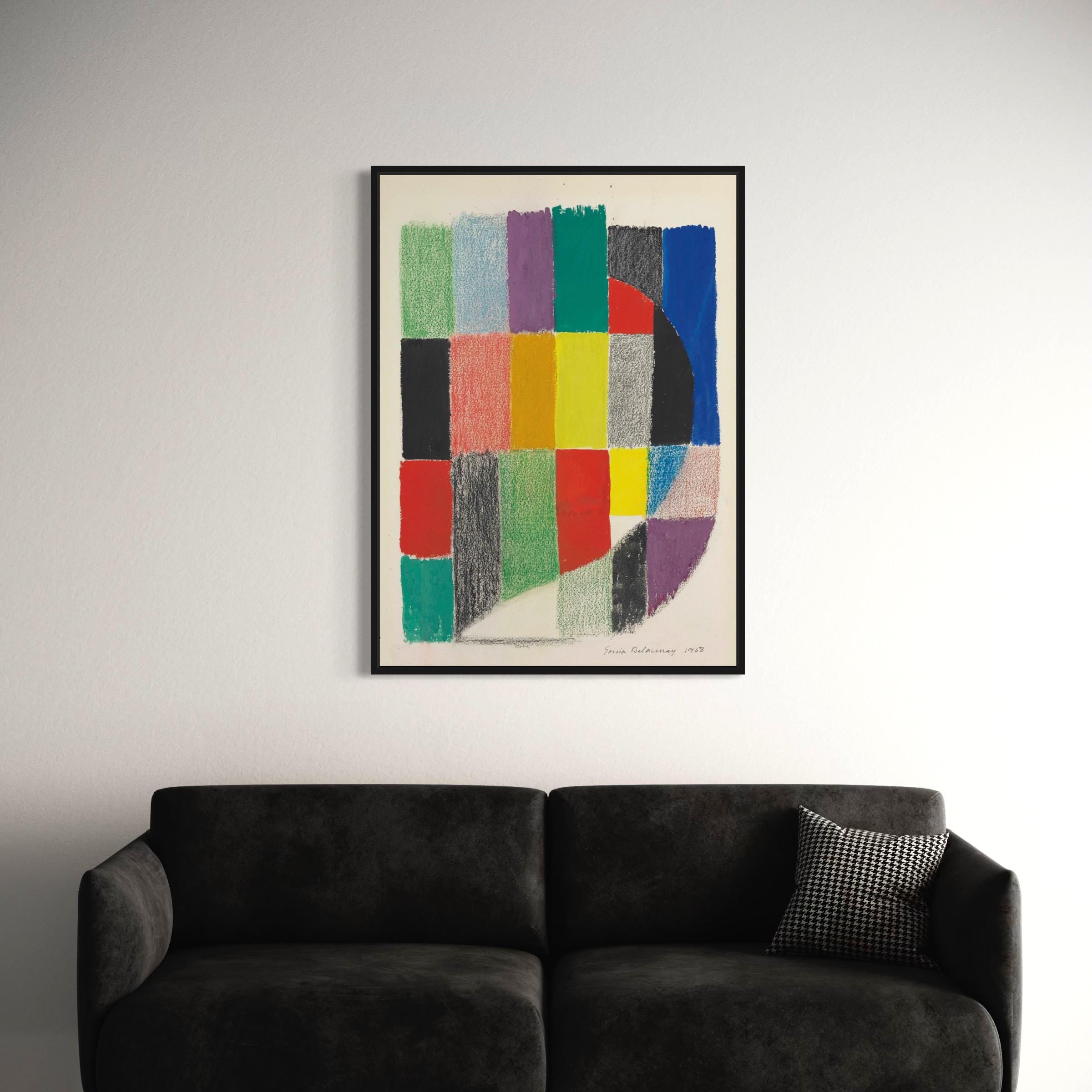 Sonia Delaunay Rythme couleur no. 1562 Abstract Modern Canvas Art | Poster Print
