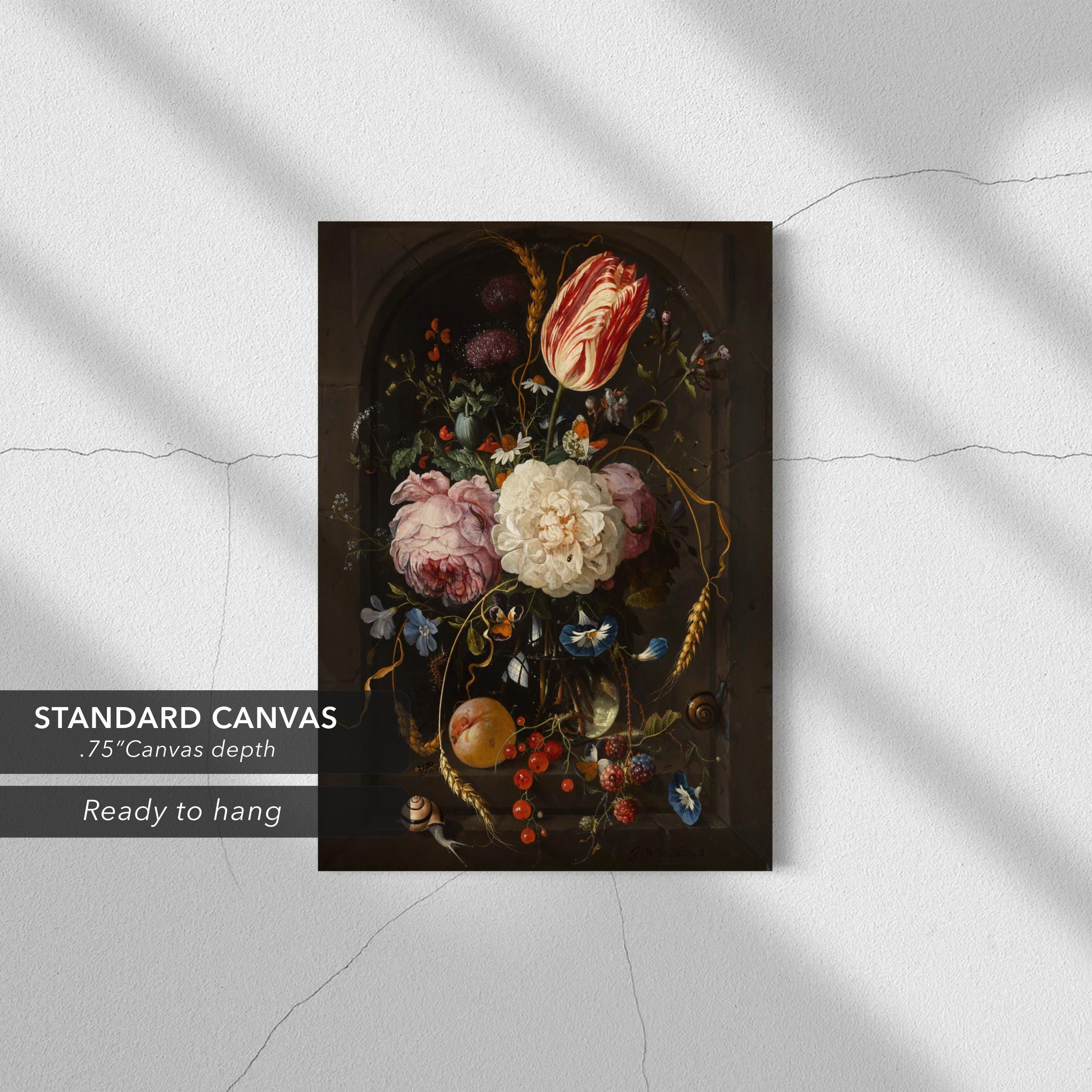 Still Life with Flowers & Fruit by Jan Davidsz. de Heem Canvas Art | Poster Print