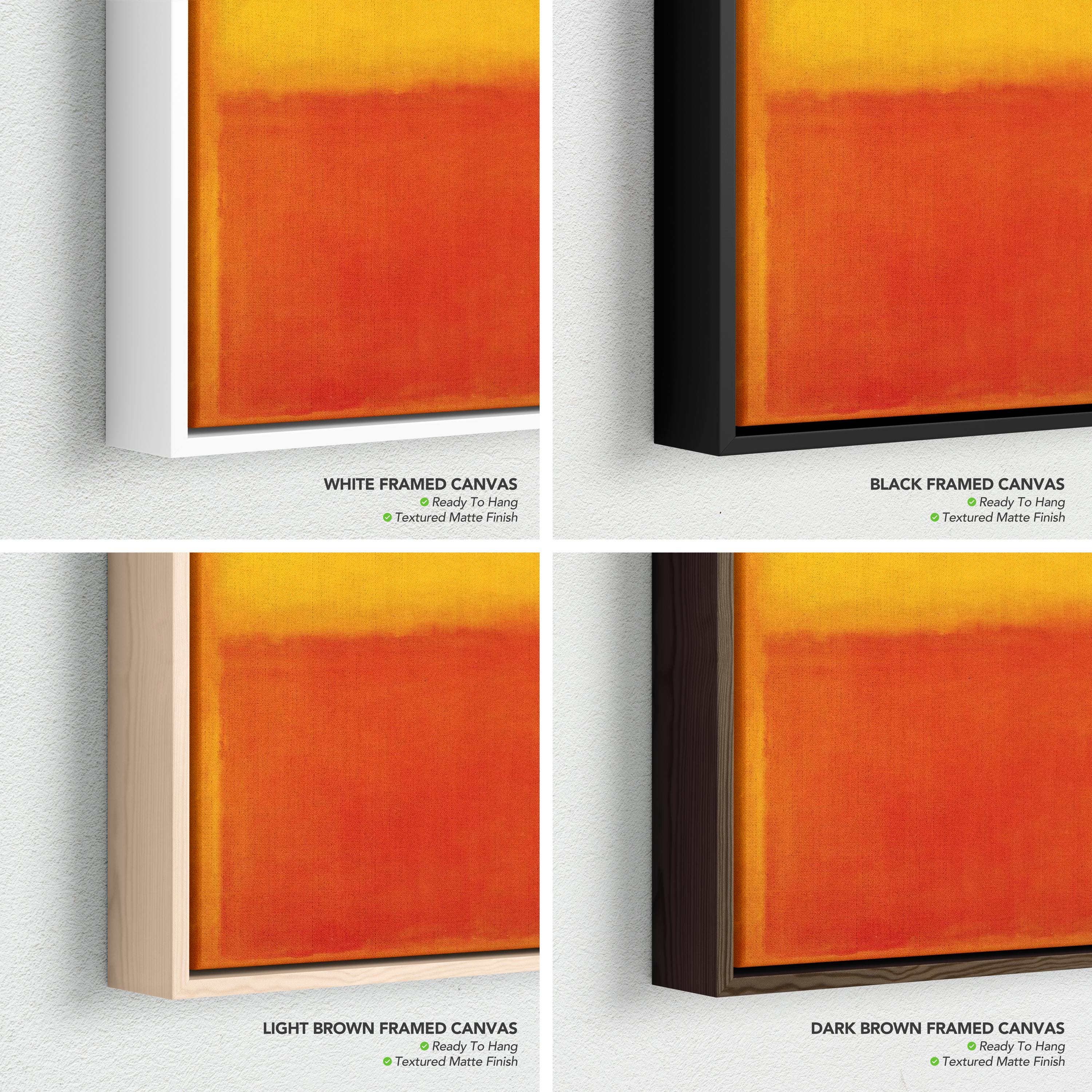 Mark Rothko Orange and Yellow | Abstract Expressionist Canvas Art | Poster Print