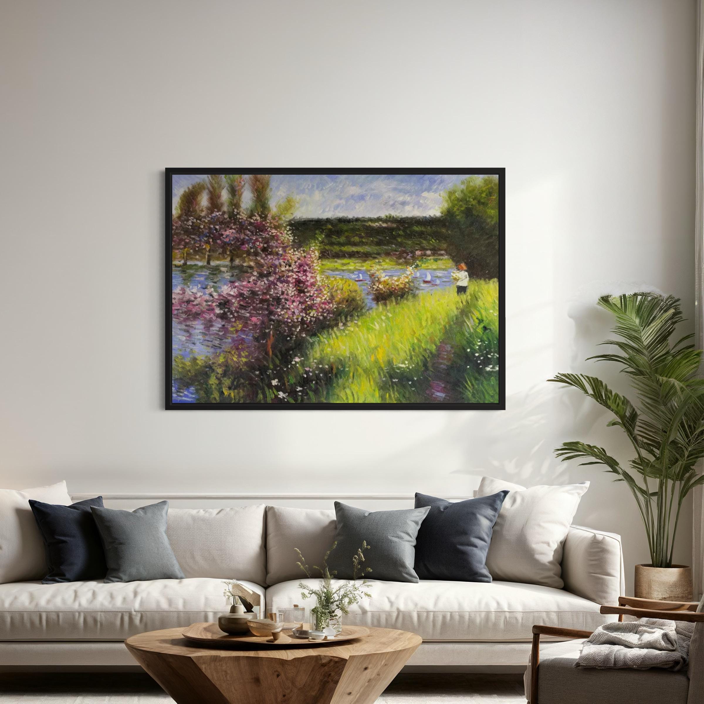 Seine at Chatou by Pierre-Auguste Renoir Canvas Art | Poster Print