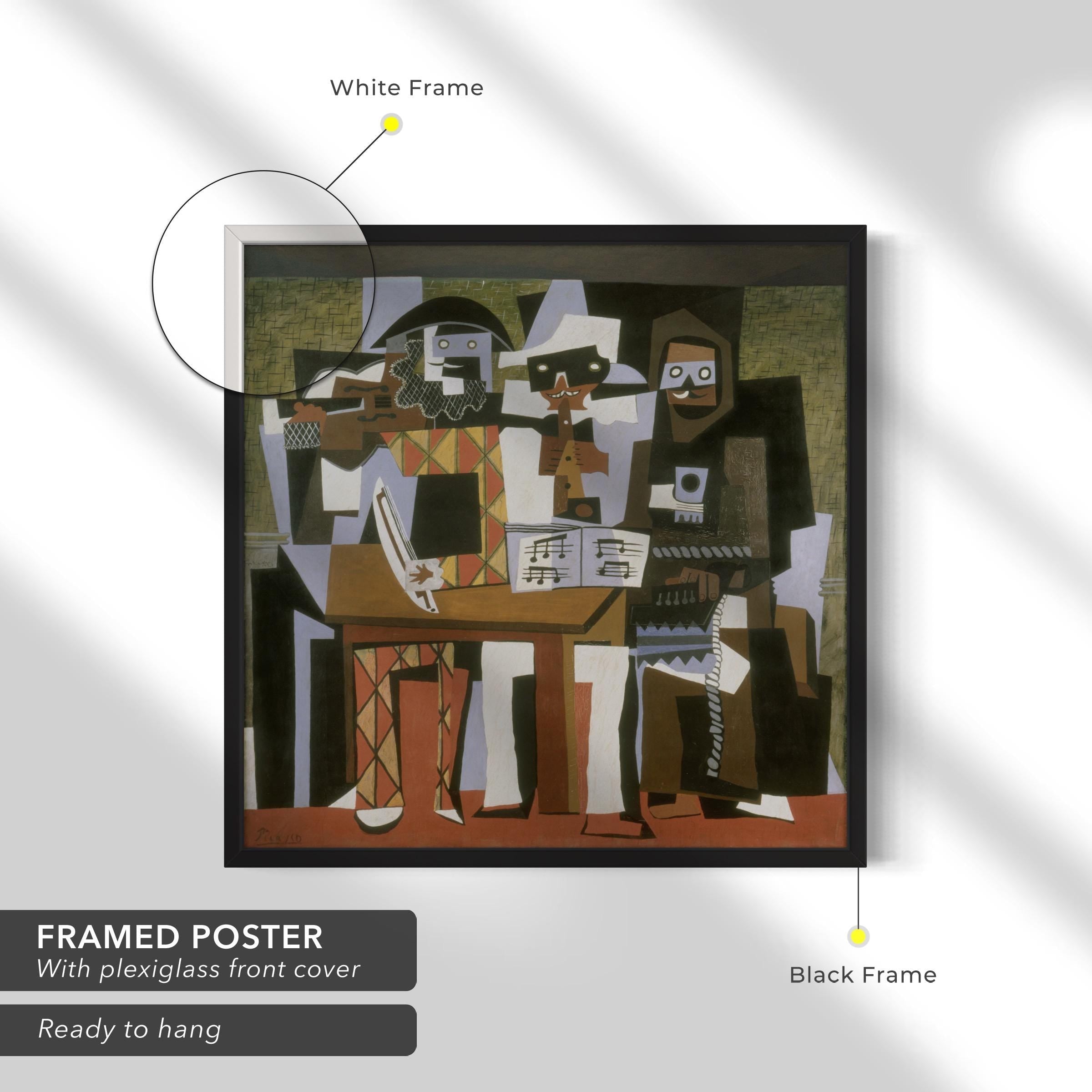 Three Musicians by Pablo Picasso | Cubism Canvas Art | Poster Print