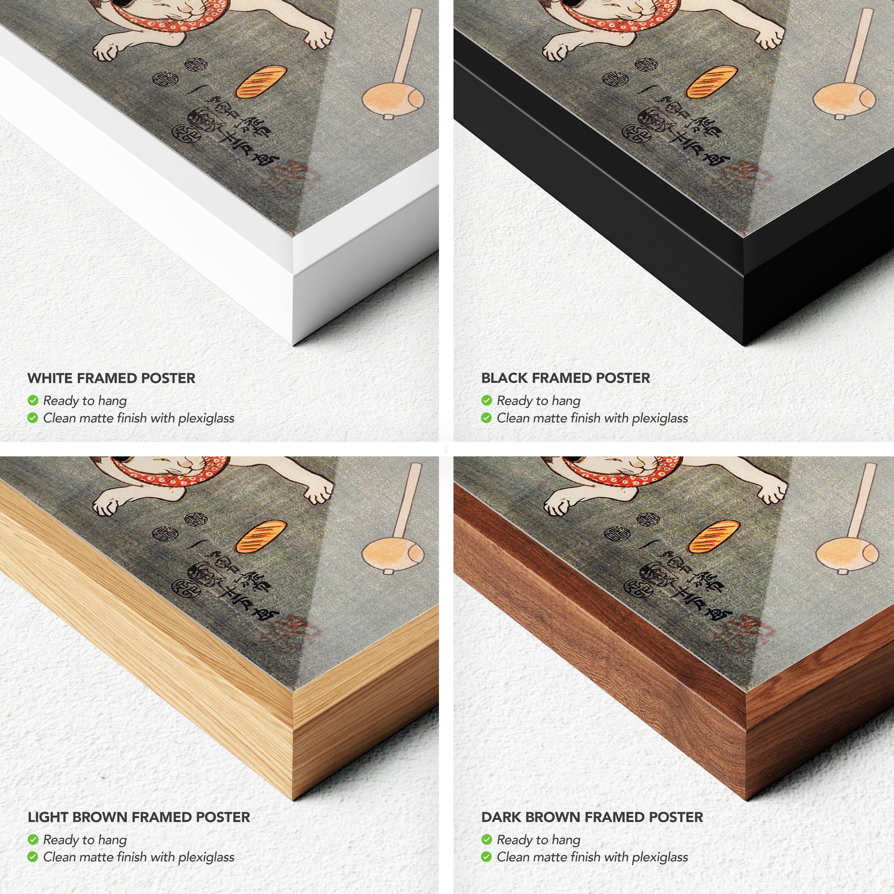 Kuniyoshi Utagawa Cats Canvas Art | Poster Print | Japanese Woodblock