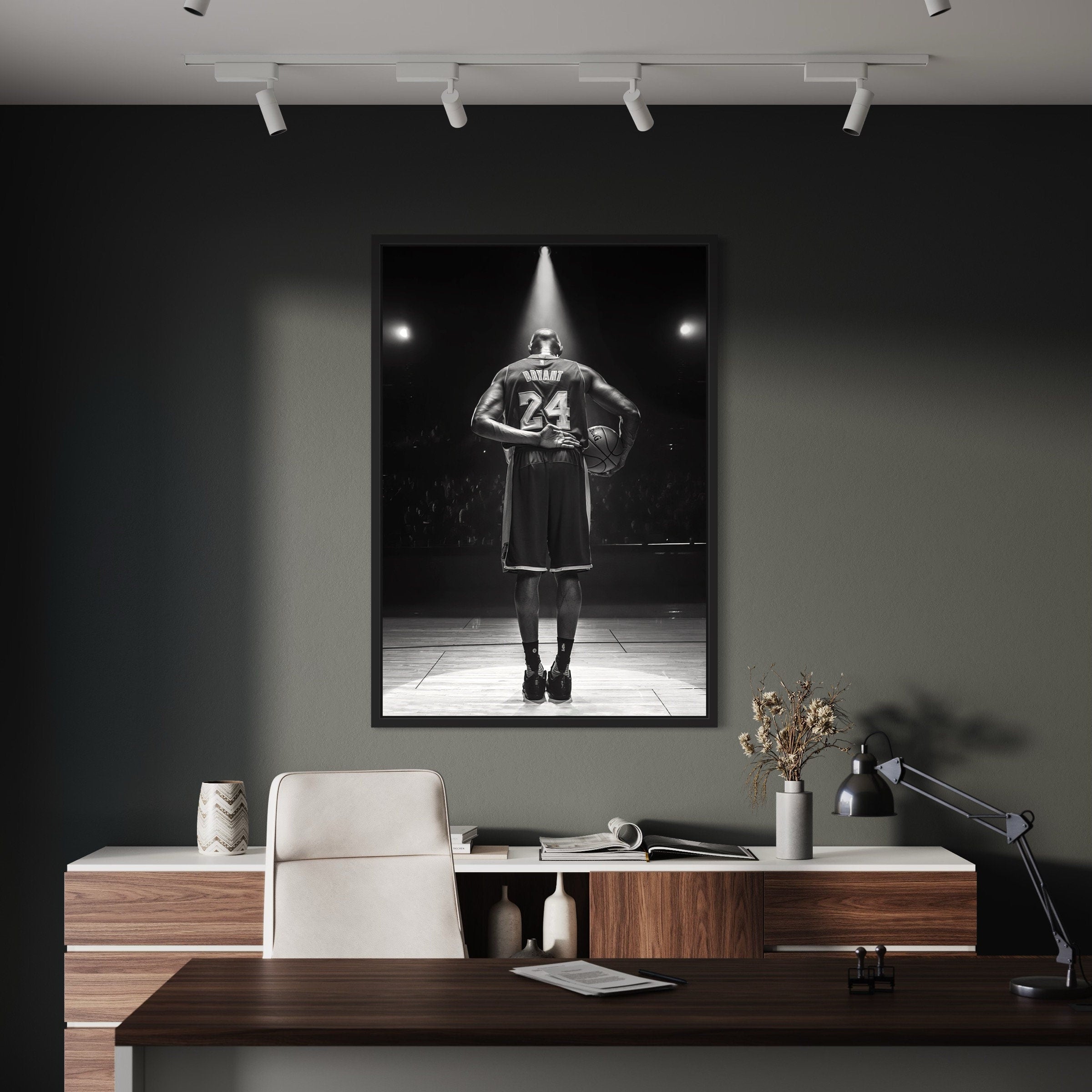 Legendary Kobe Bryant Mamba 24 | Basketball NBA Canvas Art | Poster Print