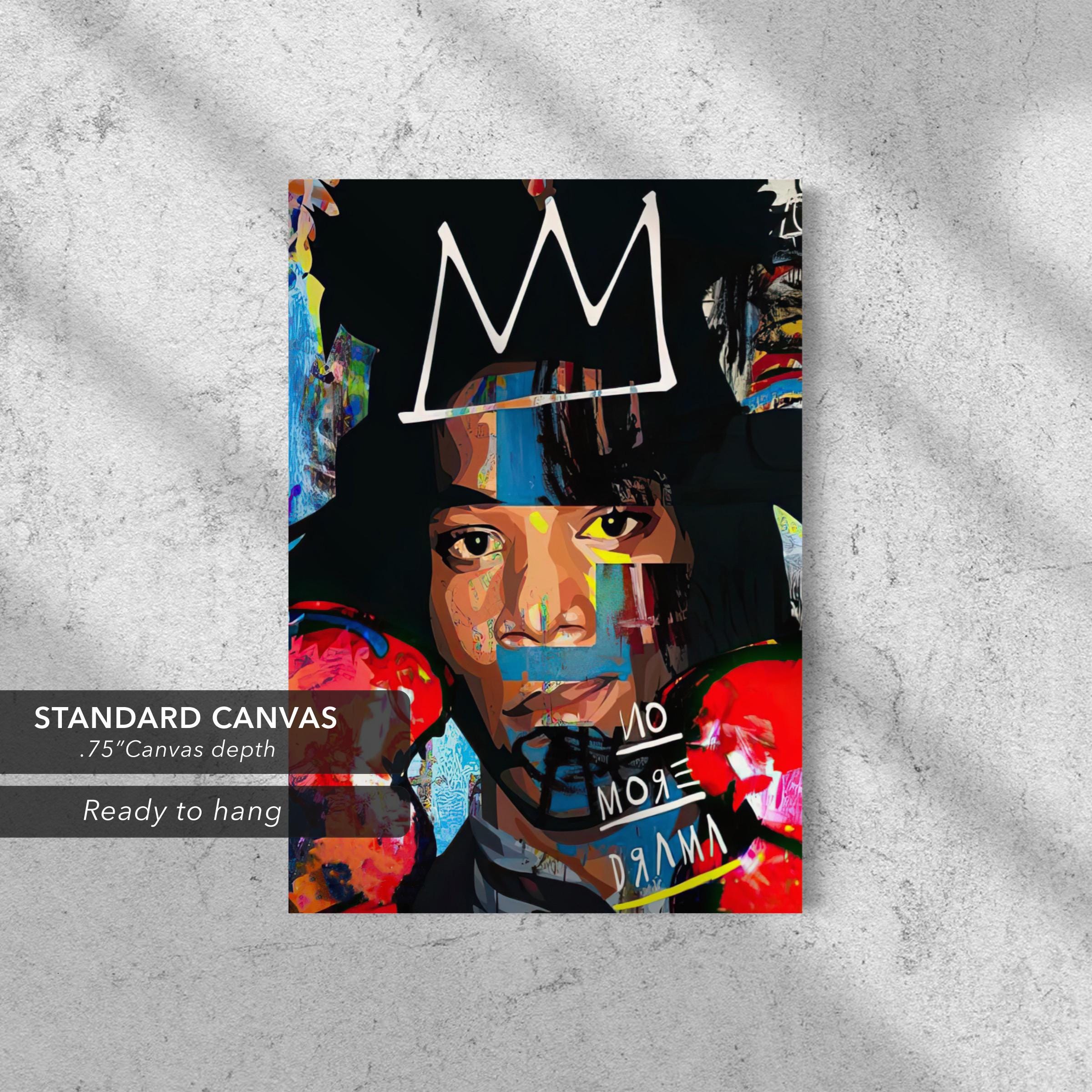 Jean-Michel Basquiat No More Drama | Abstract Canvas Art | Poster Print
