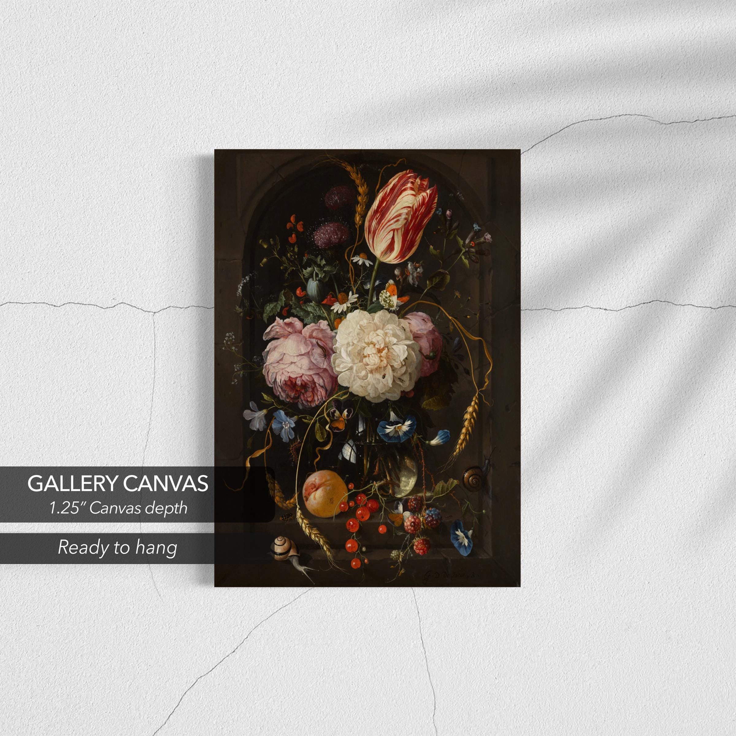 Still Life with Flowers & Fruit by Jan Davidsz. de Heem Canvas Art | Poster Print
