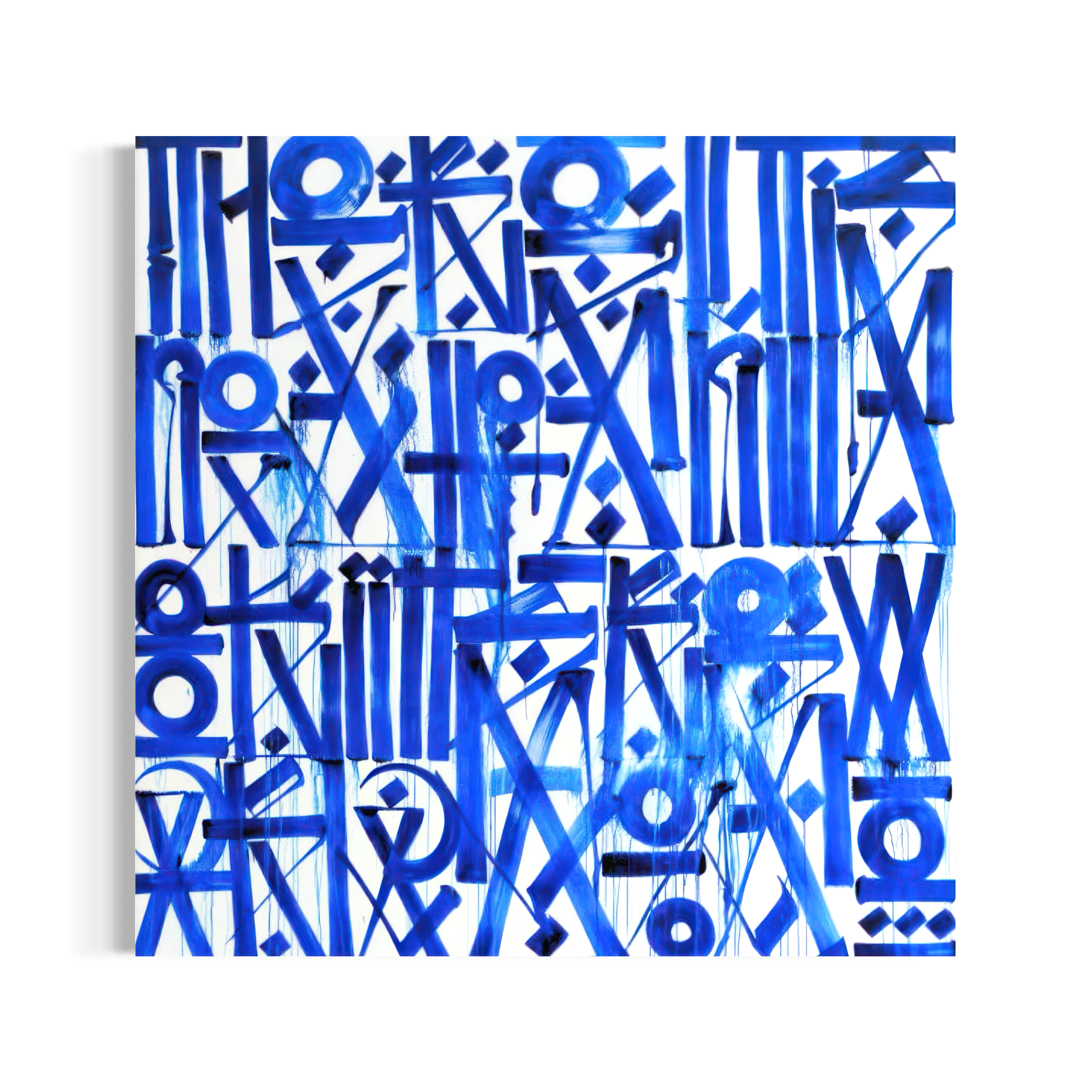 The image is a collage of various blue abstract designs and patterns, including lines, shapes, and symbols. The overall color scheme is predominantly blue, with some white elements. The image does not contain any text or specific objects, and the arrangement of the elements is not described in detail.