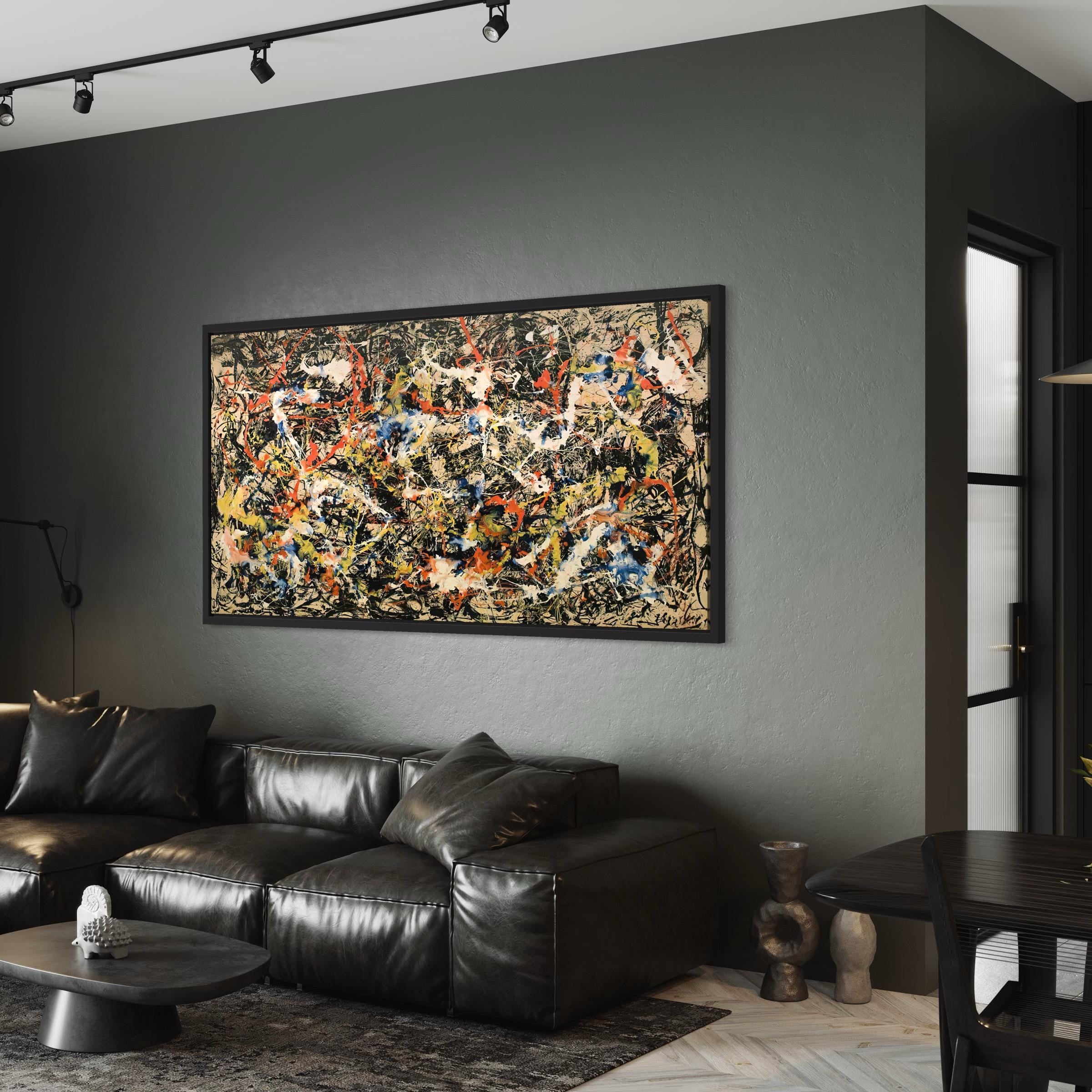Jackson Pollock Convergence 1952 | Abstract Expressionist Canvas Art | Poster Print