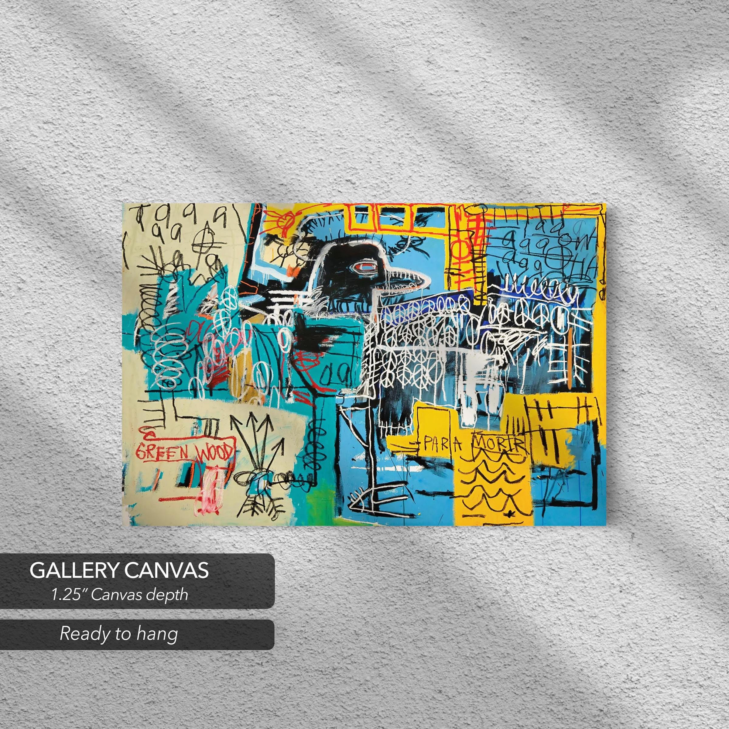 Bird On Money by Jean-Michel Basquiat Canvas Art | Poster Print