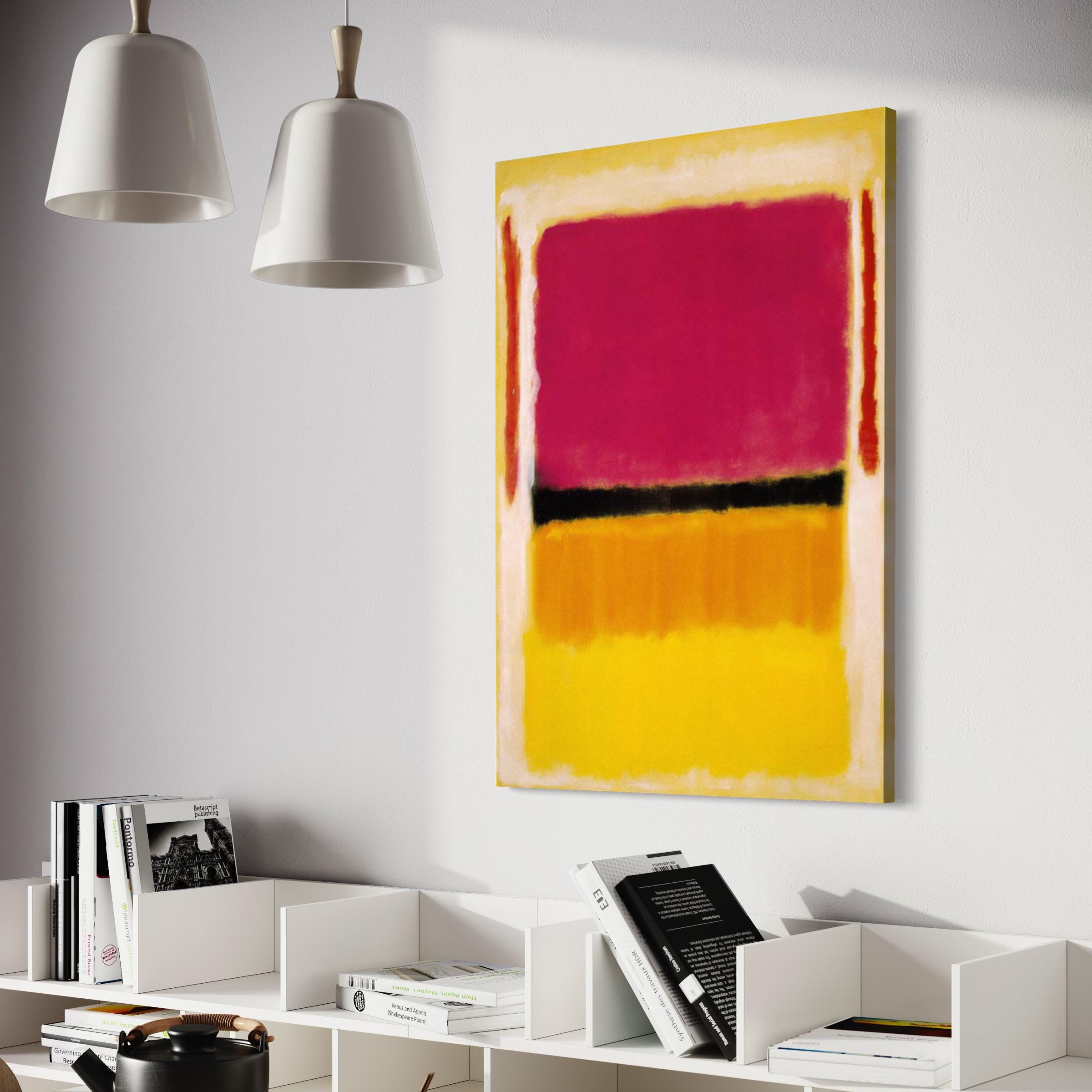 Mark Rothko Violet, Black, Orange, Yellow Abstract Canvas Wall Art | Poster Print