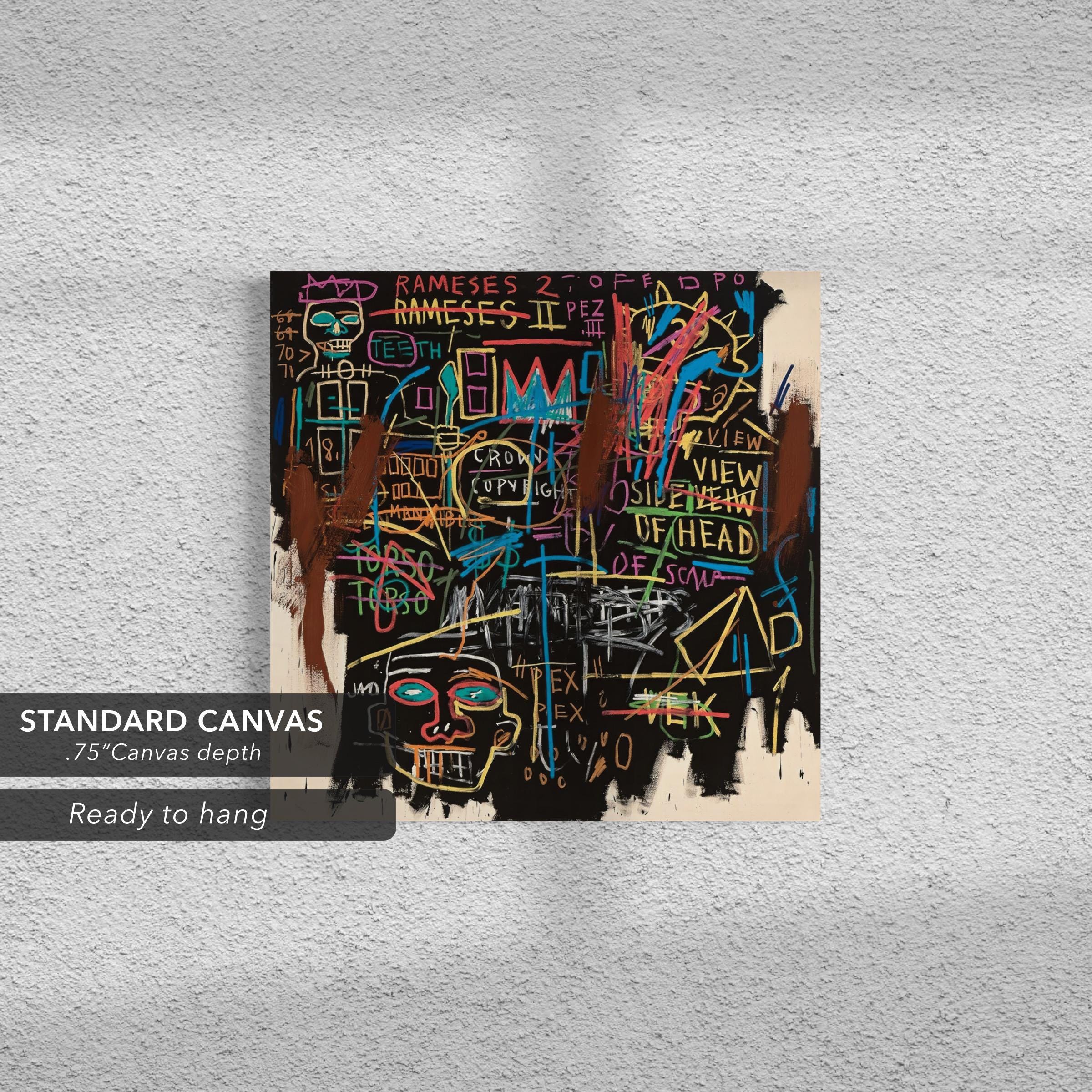 Jean-Michel Basquiat Kings of Egypt II Canvas Art | Poster Print